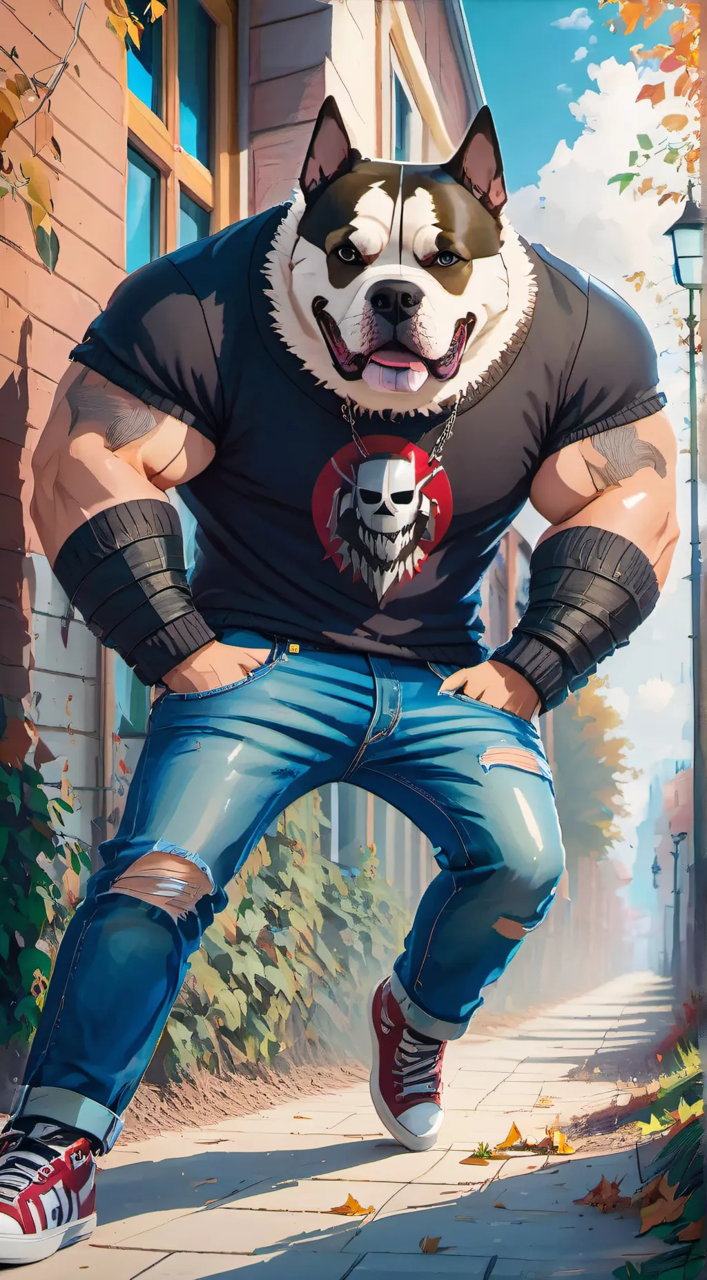 ai character: Tank. background