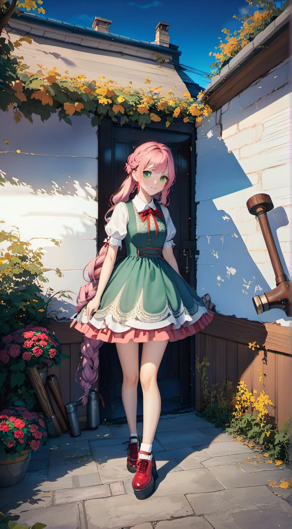 ai character: amy rose  background