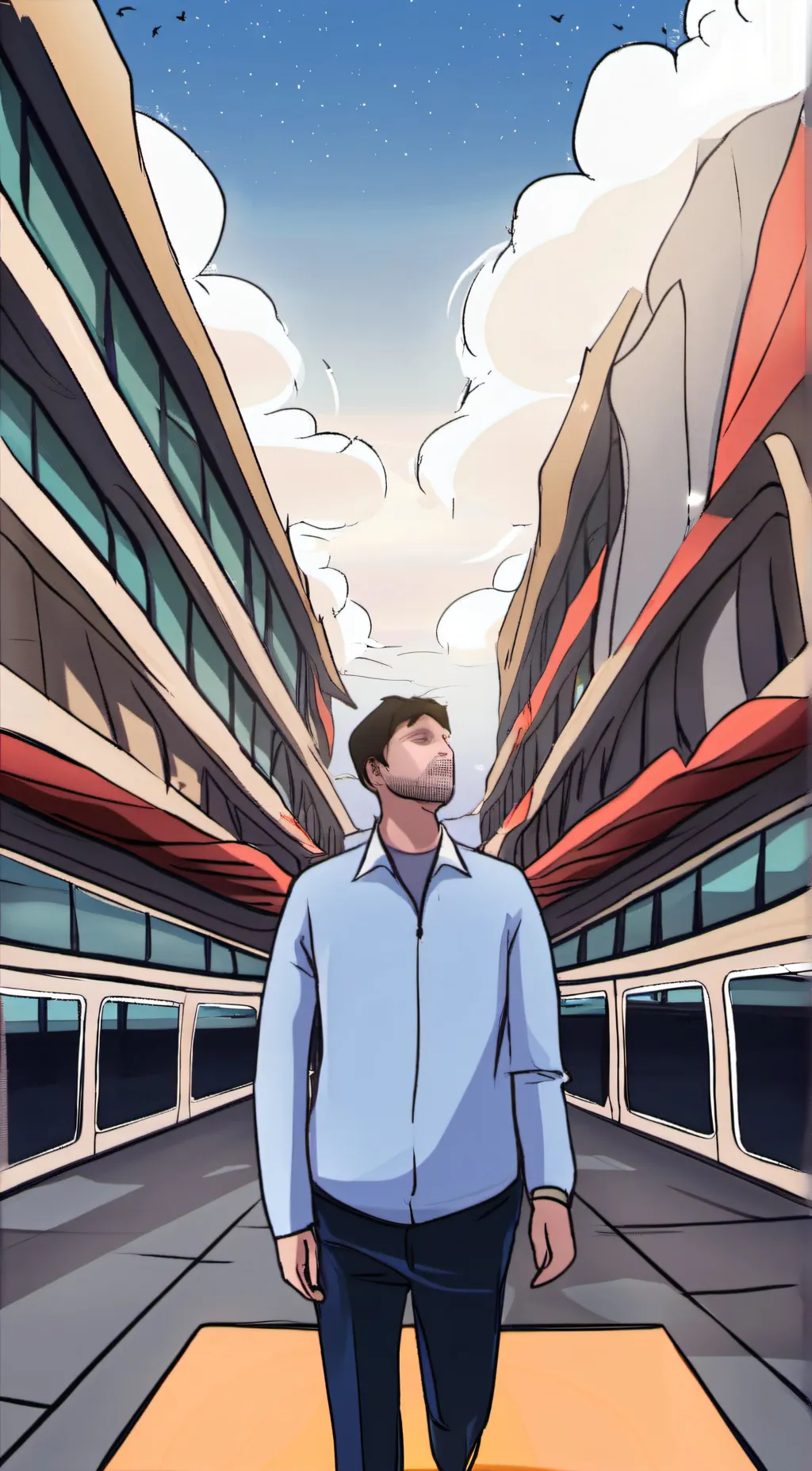 ai character: Aaron cool guy background