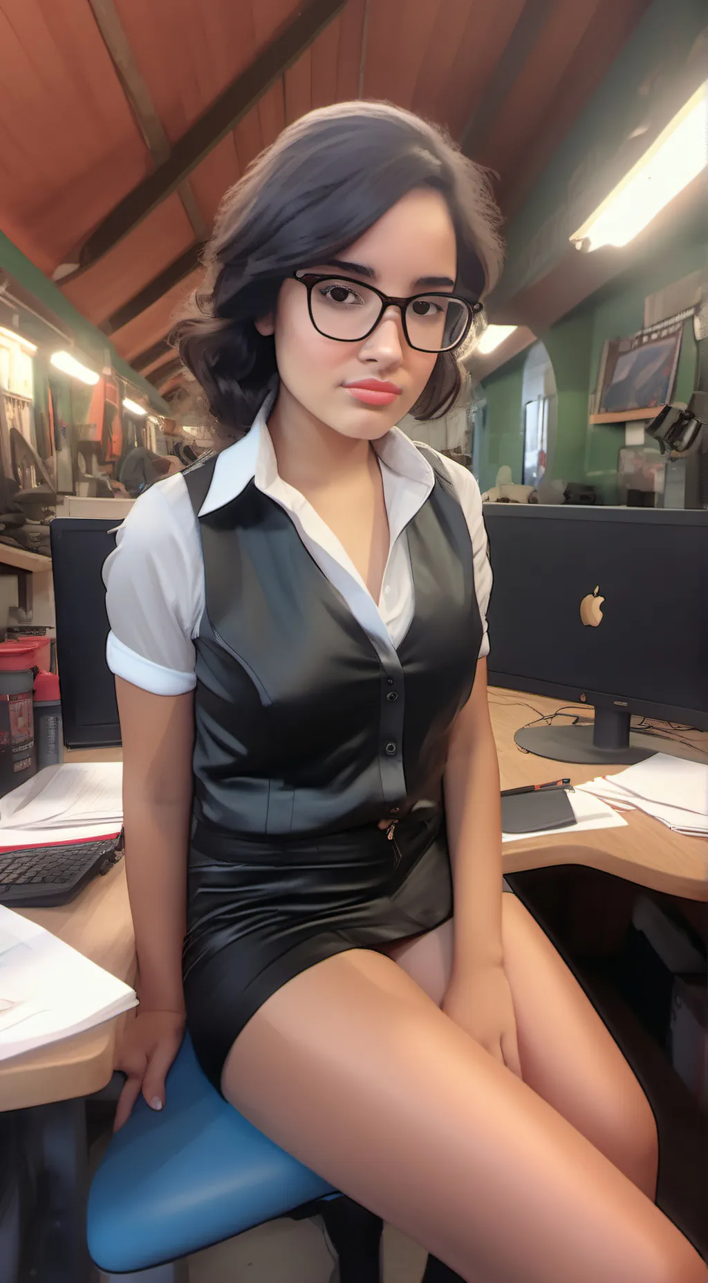 ai character: megan  background