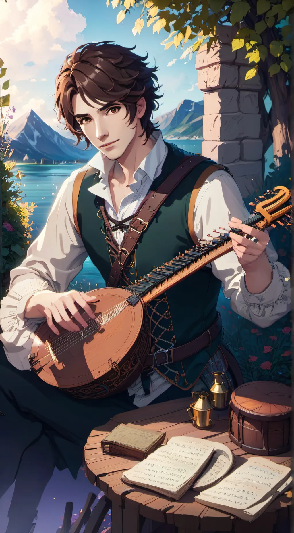 ai character: Benjamin Hillock  background