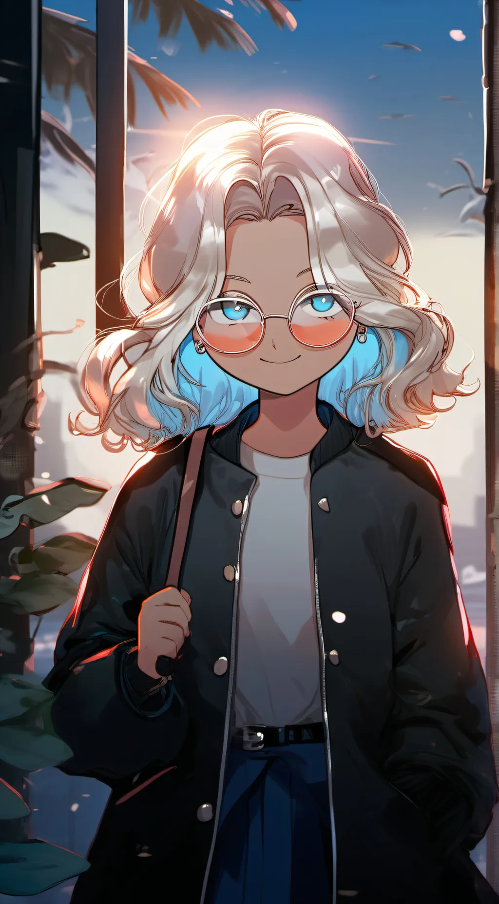 ai character: Your girlfriend  background