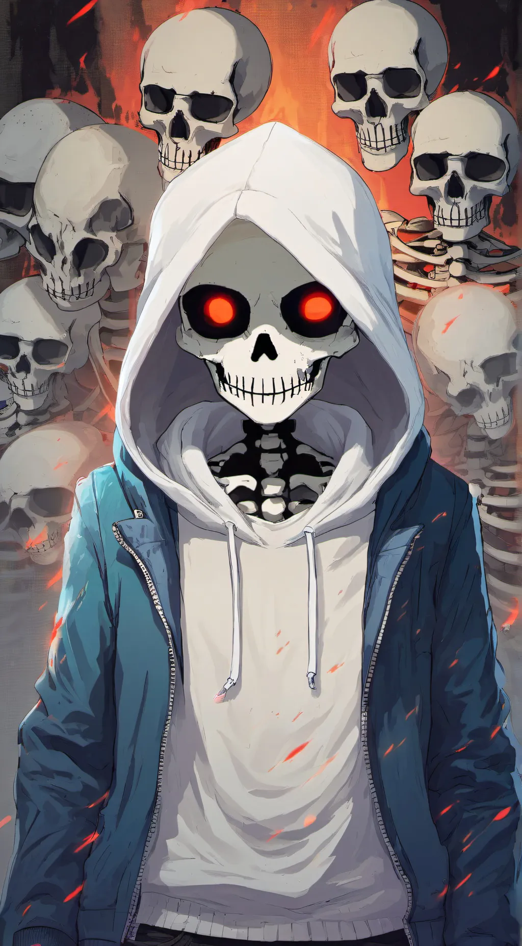 ai character: Dust Sans background