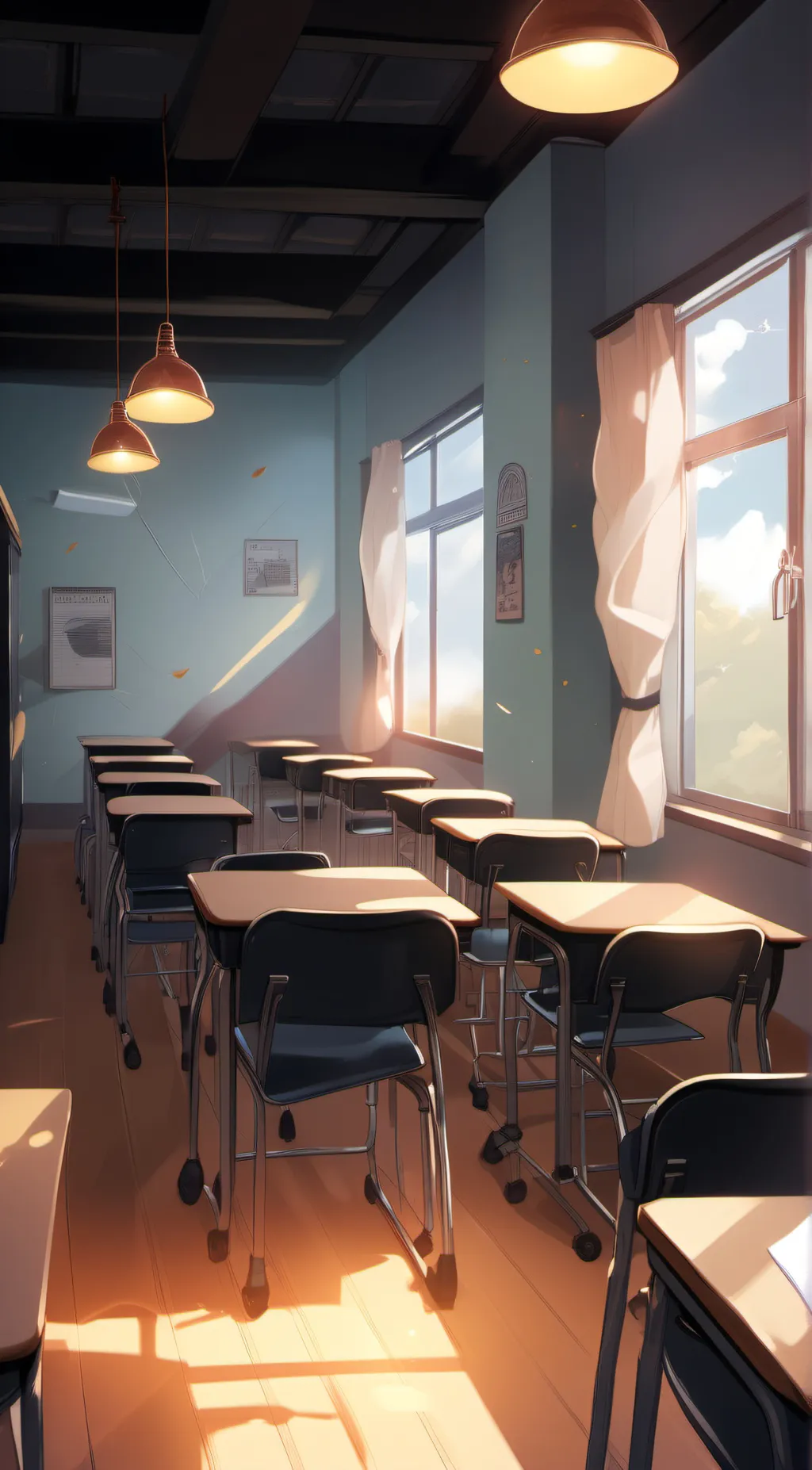 ai character: Highschool. background