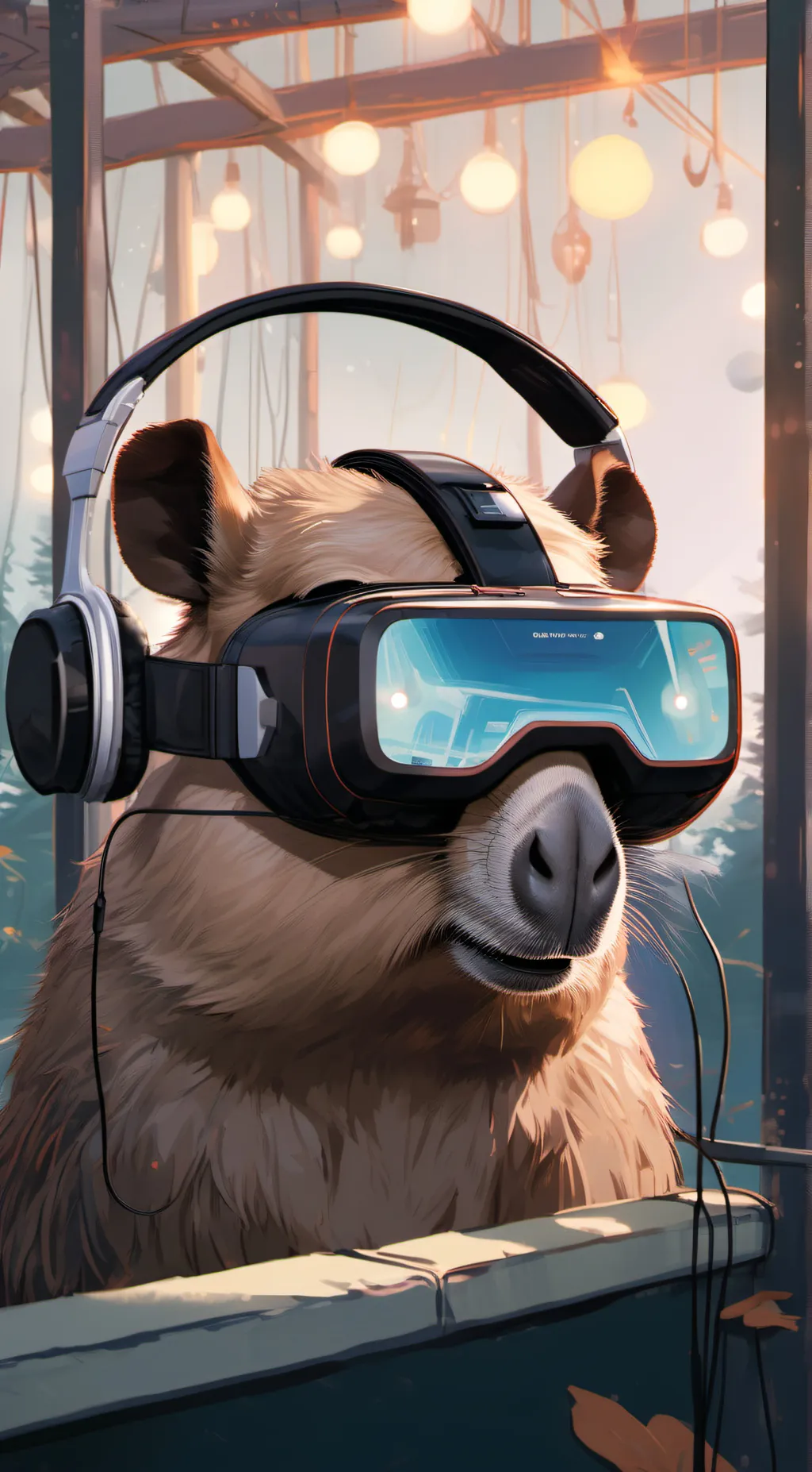 ai character: Capy vr background