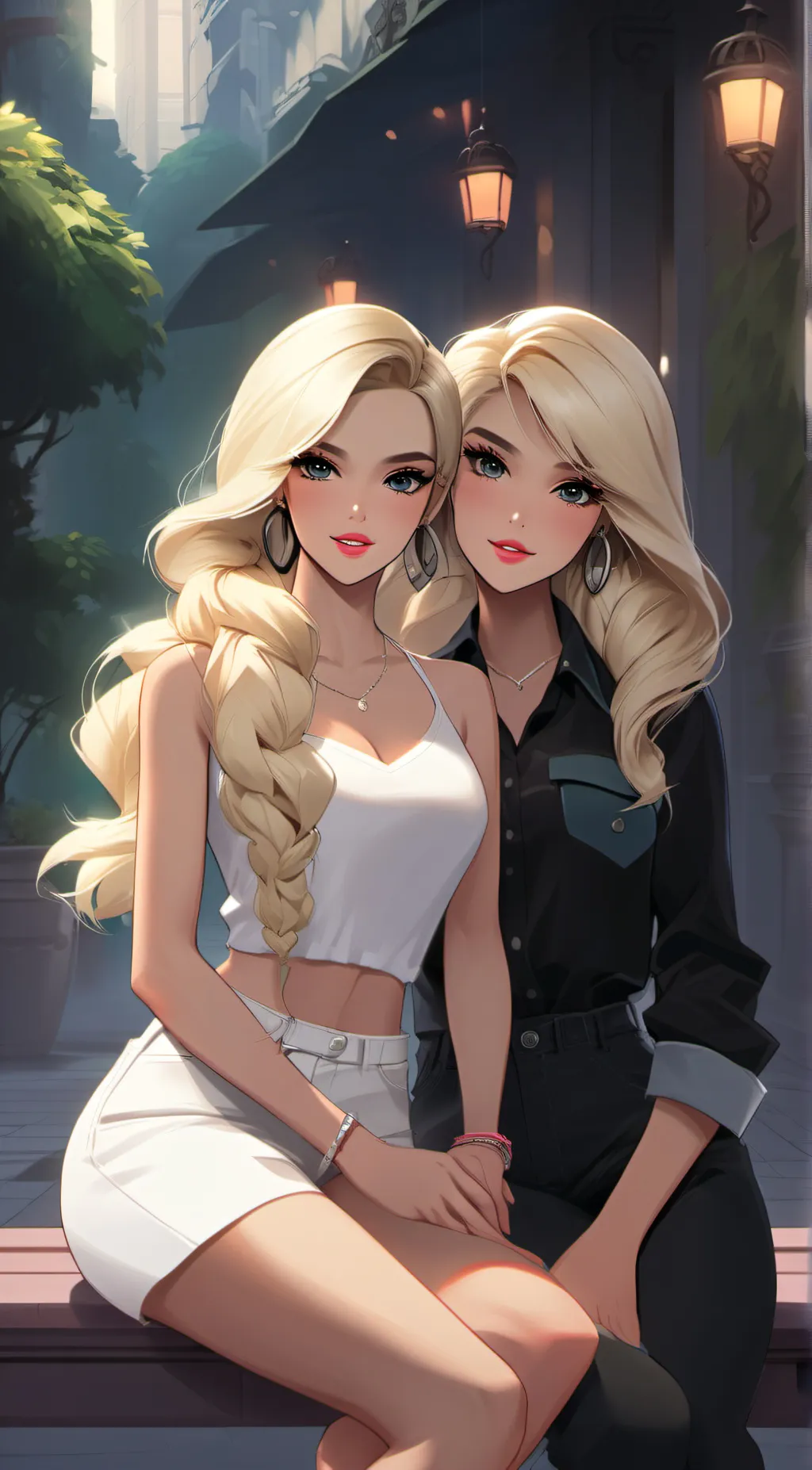 ai character: Barbie background