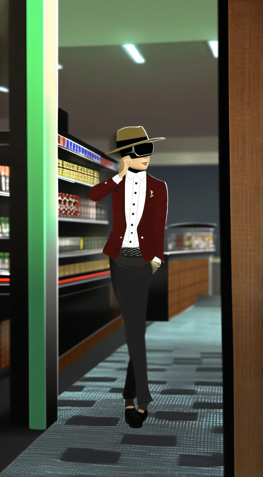 ai character: Hi background