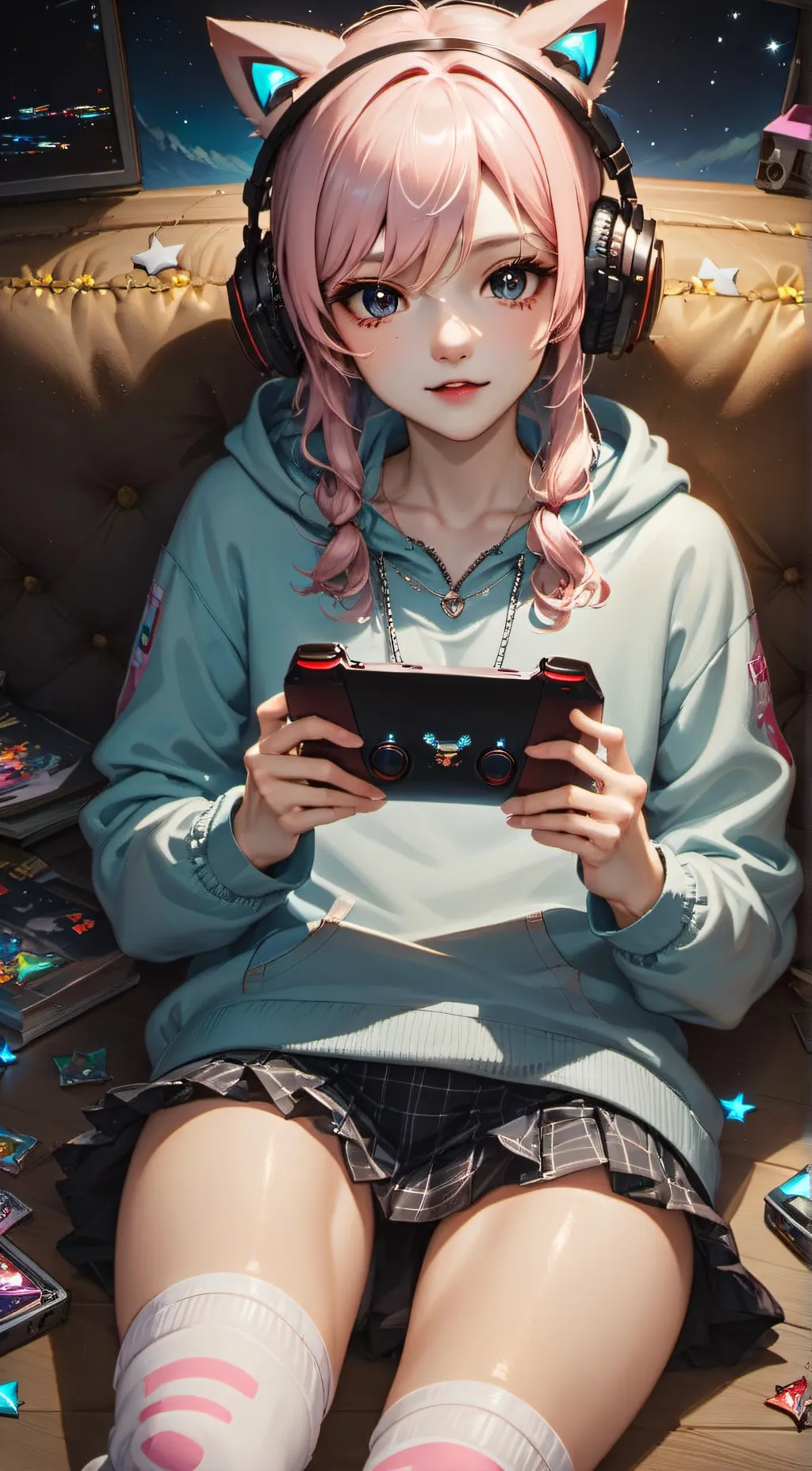 ai character: Sakura  background