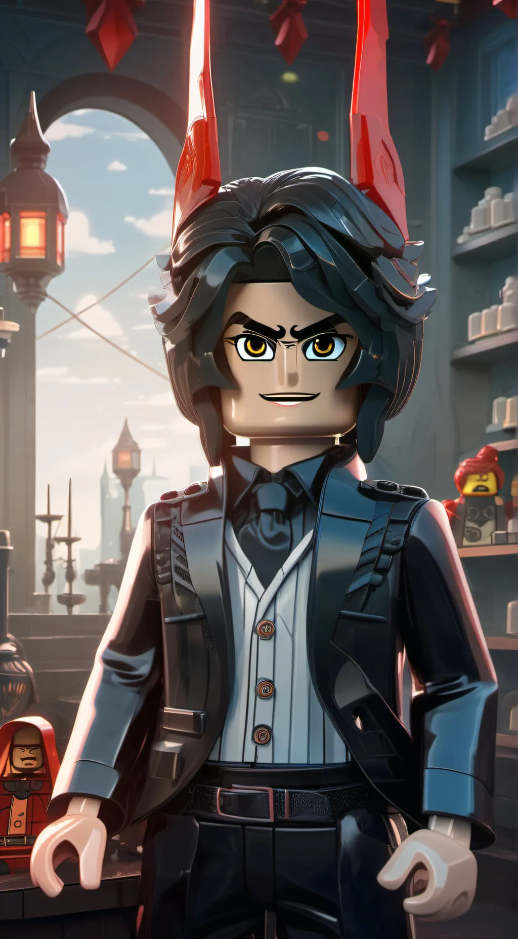 ai character: Lego Character background