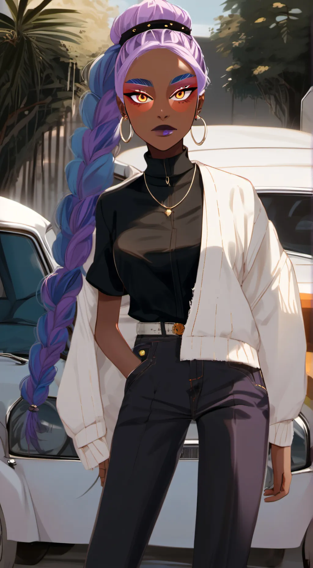 ai character: Rihanna Jamali background