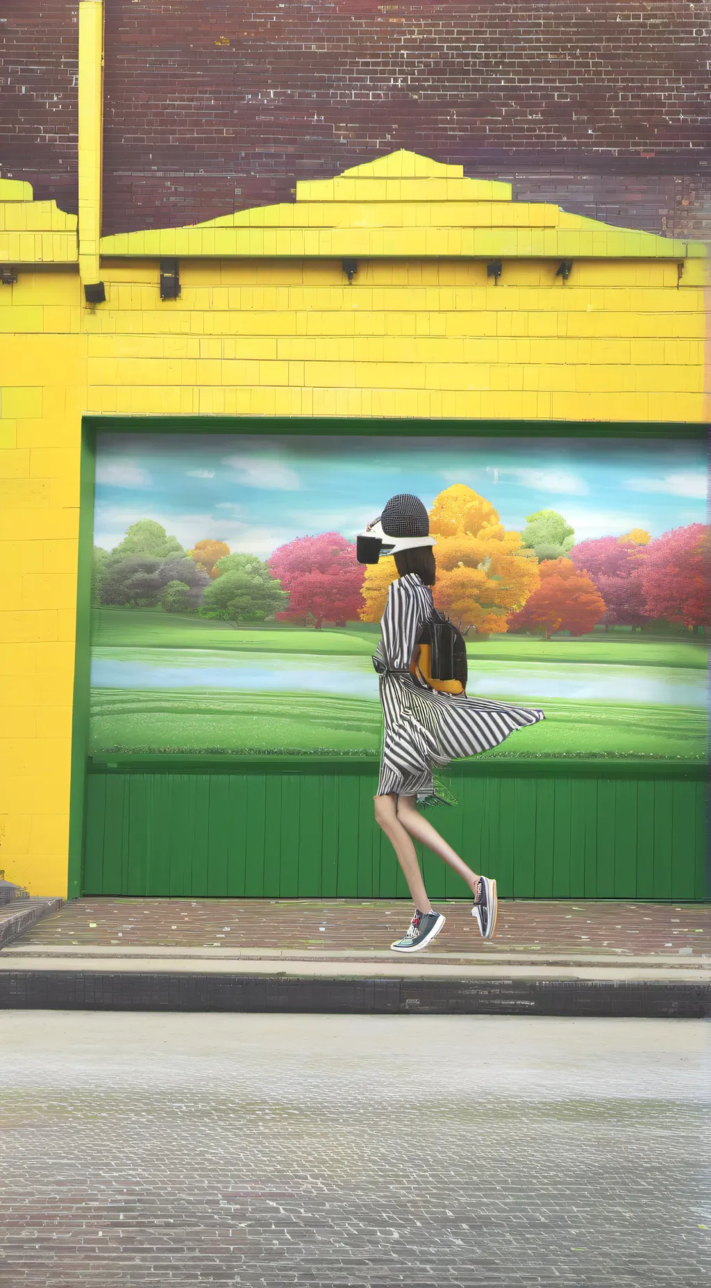 ai character: grass background