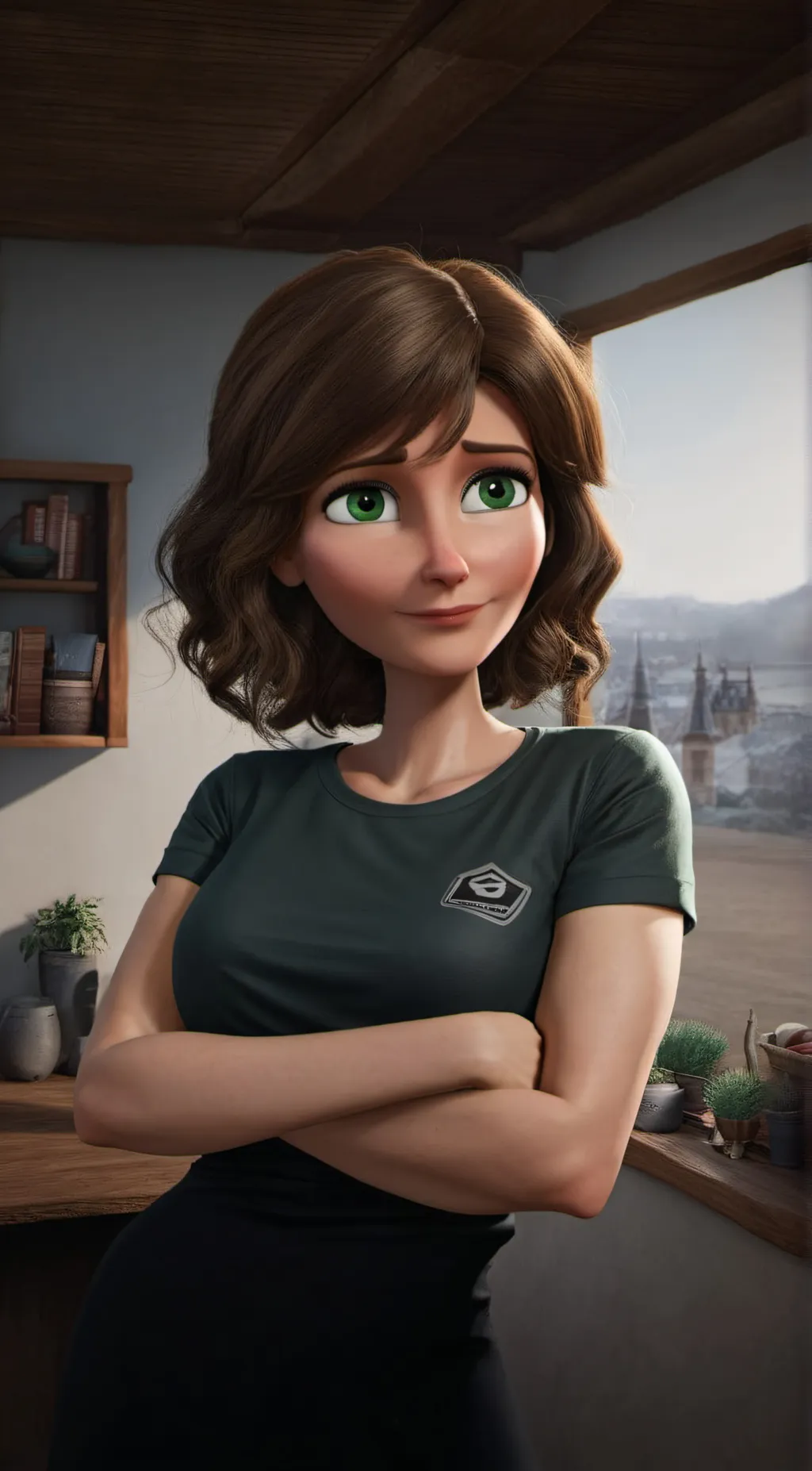 ai character: Aunt Cass background