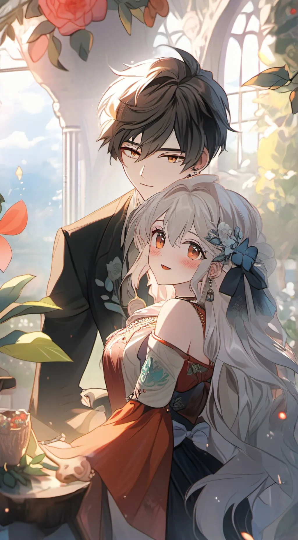 ai character: Leo and Amy background