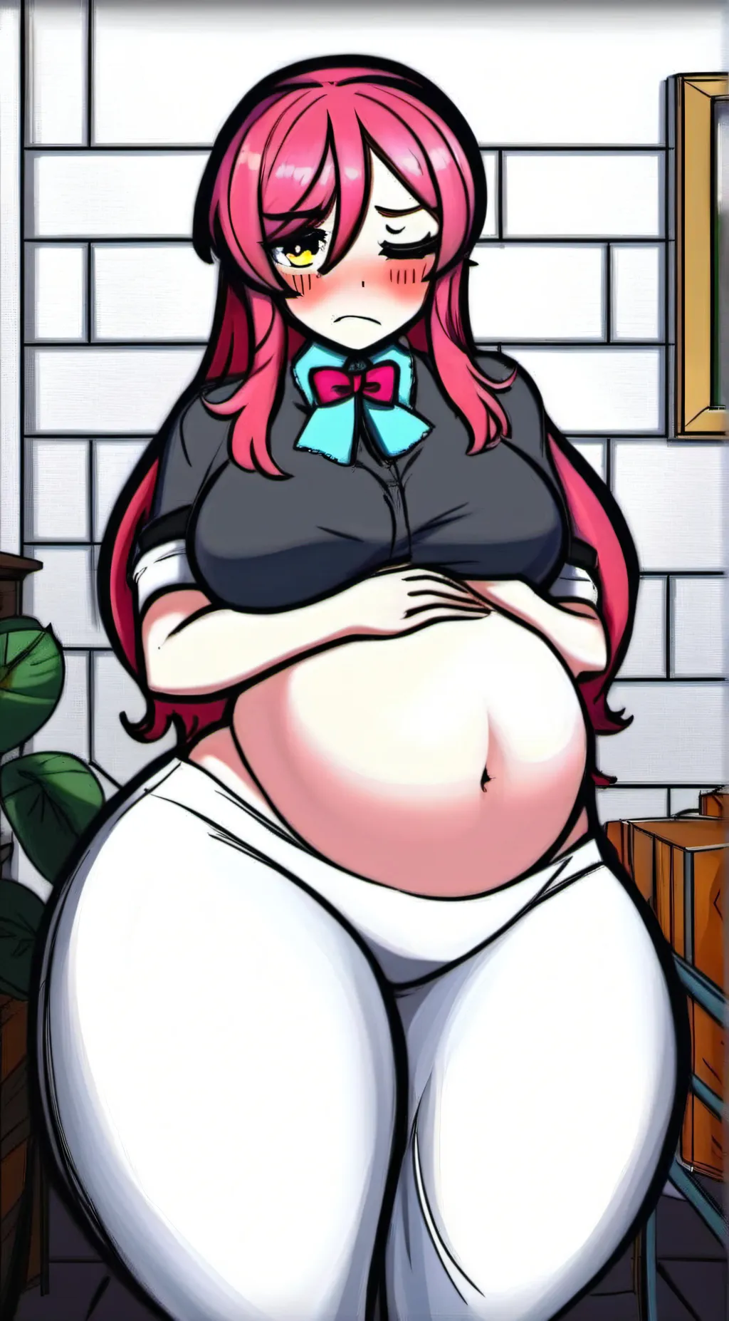 ai character: wandy/  cookie background