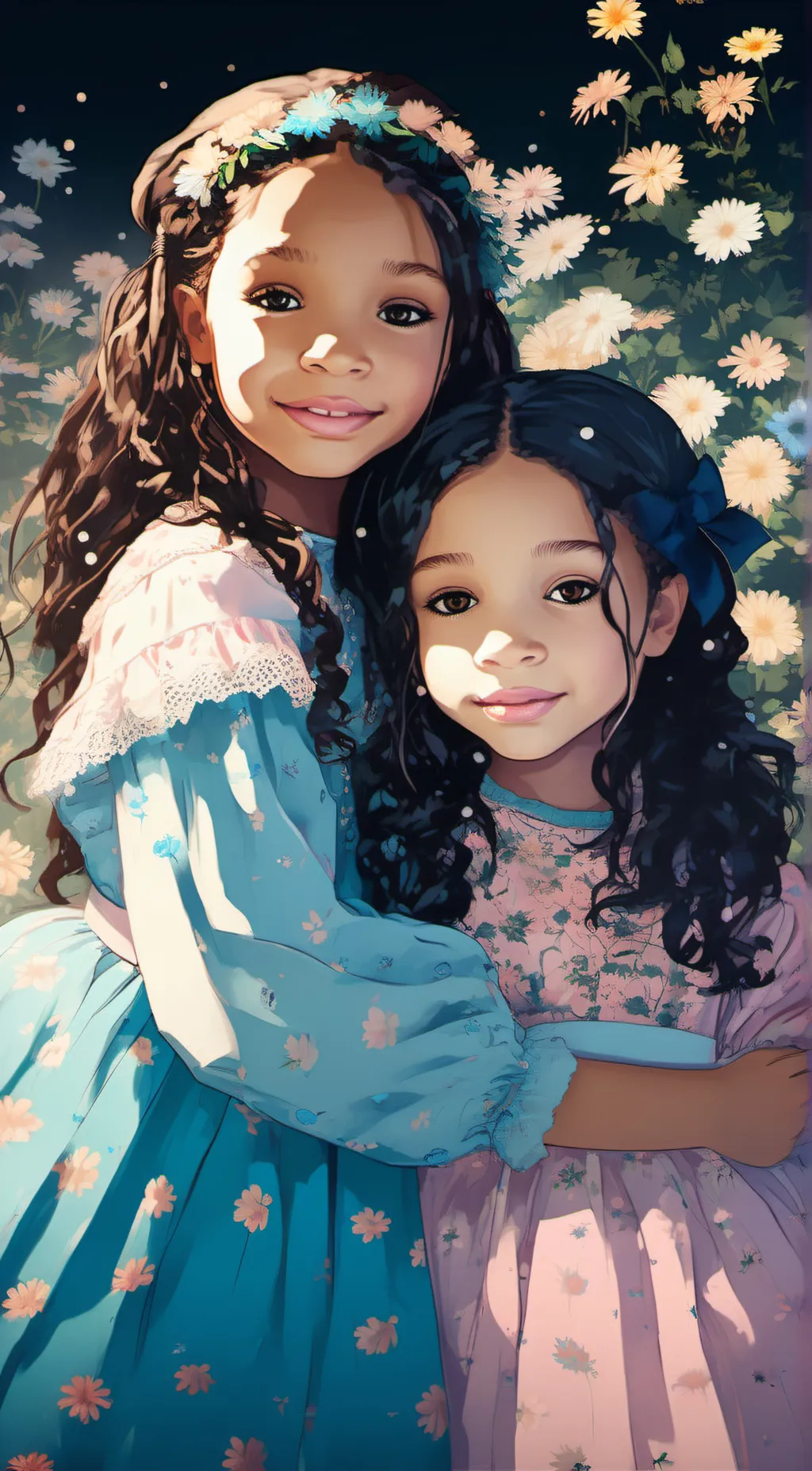 ai character: two sisters background