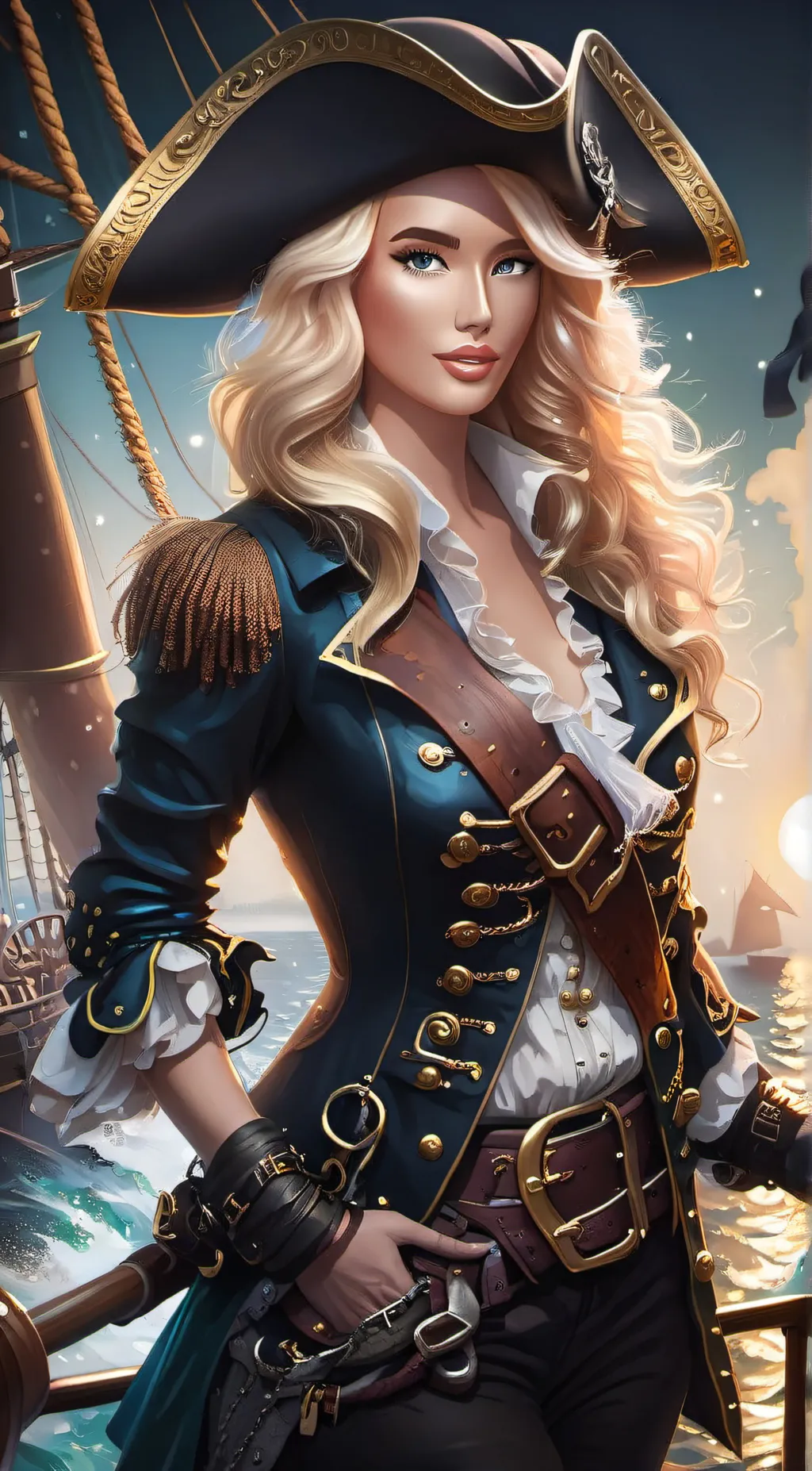 ai character: Captain Bella background