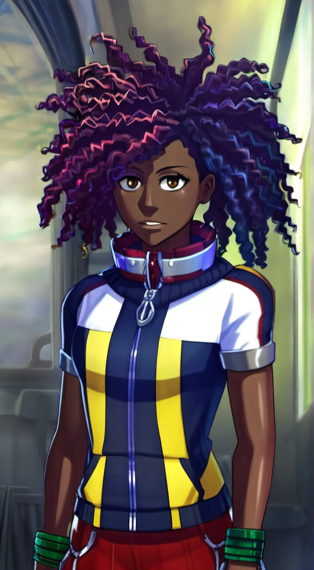 ai character: jamiya  background