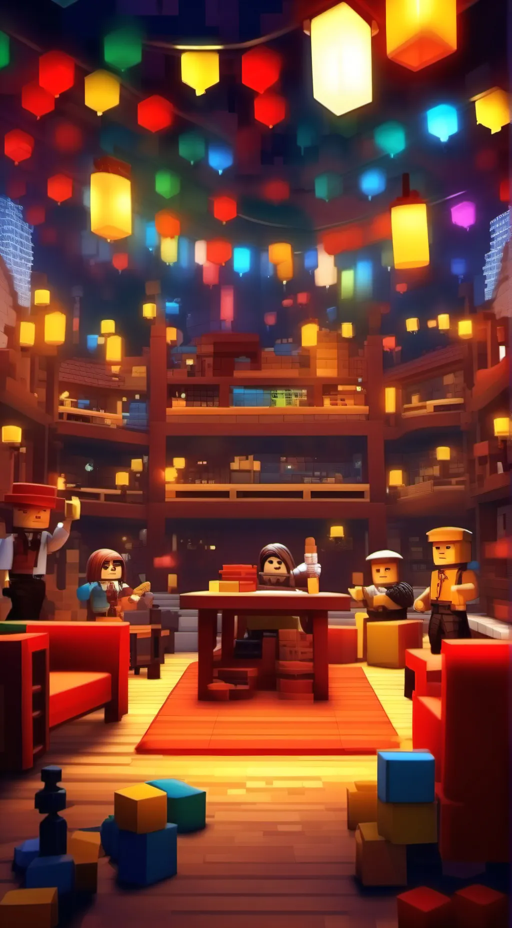 ai character: Roblox Group chat  background