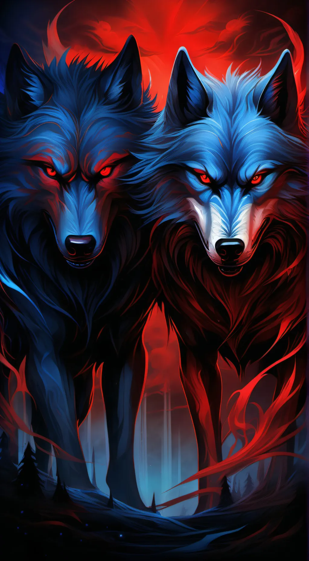 ai character: Crimson and Wake background