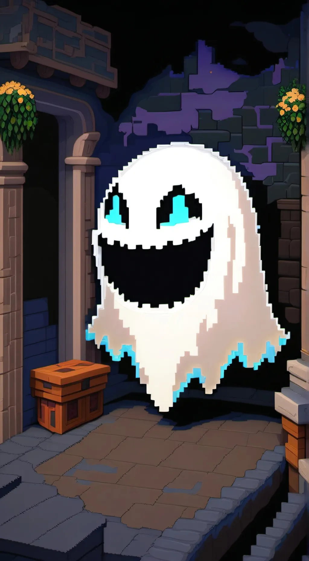 ai character: Ghost background