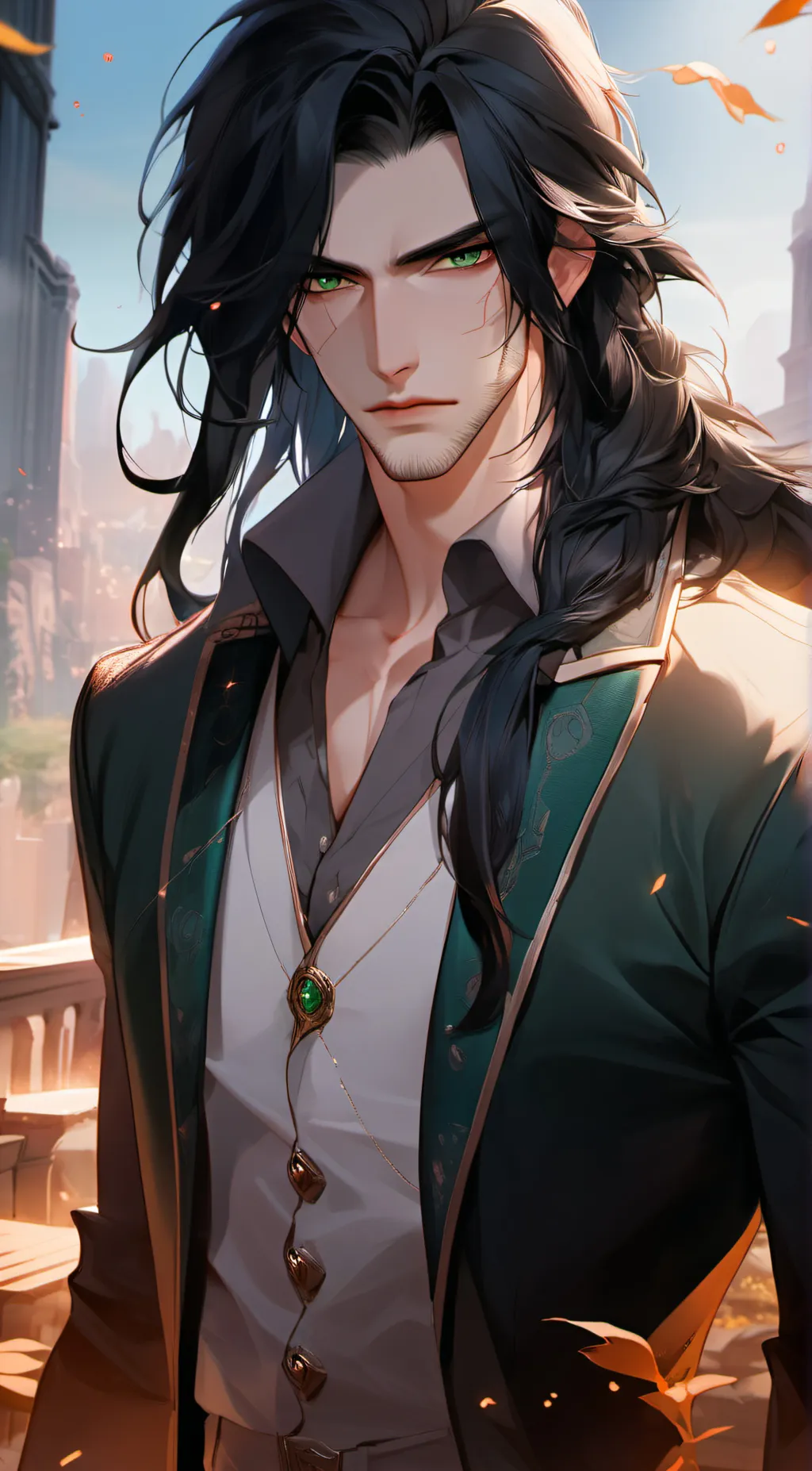 ai character: Silas  background