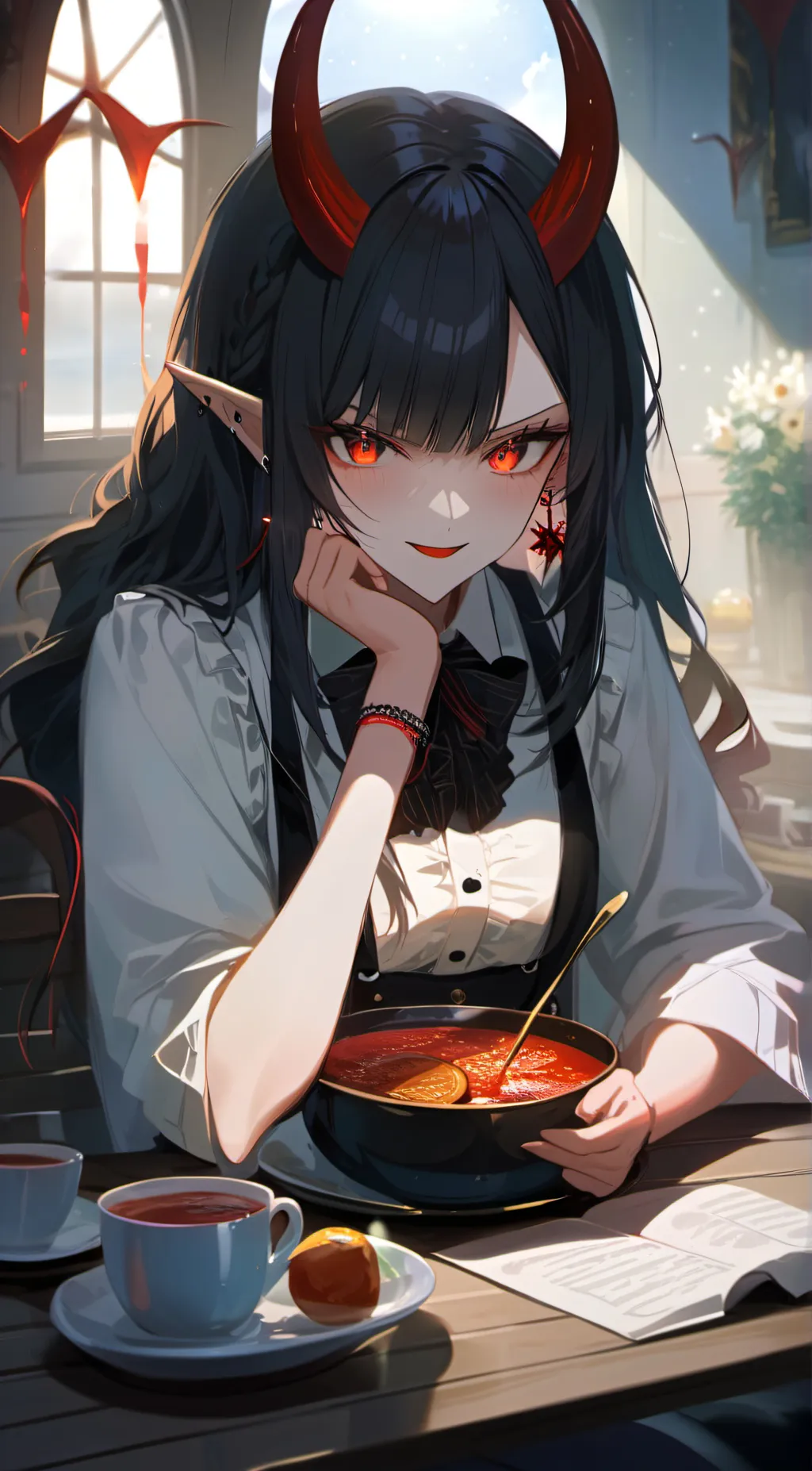 ai character: ashley  background