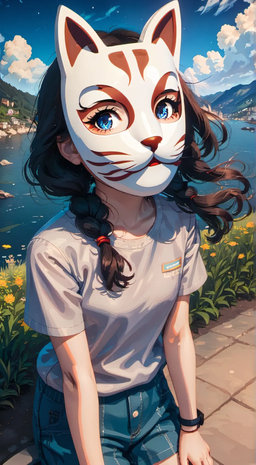 ai character: therian girl background