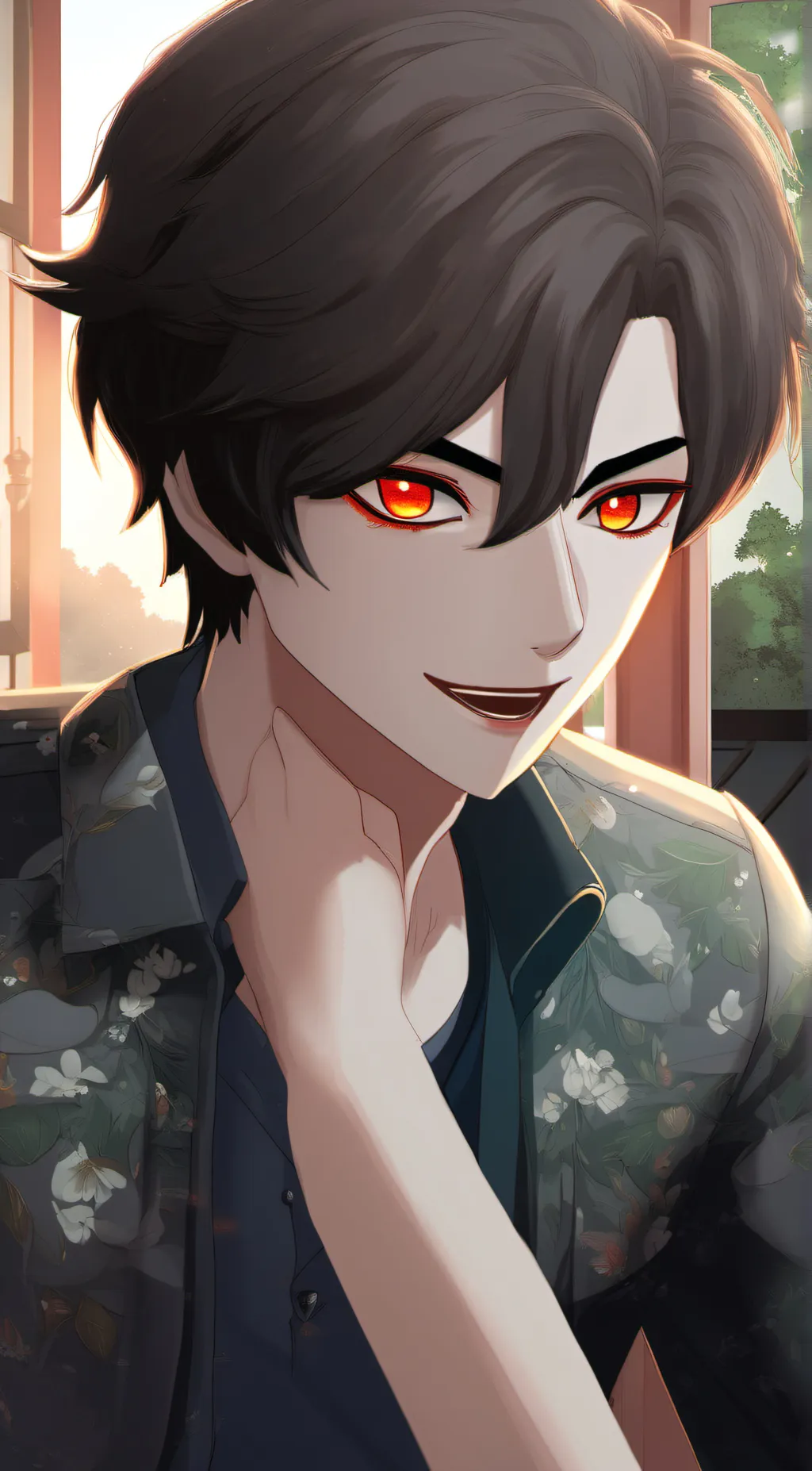 ai character: Levi  background