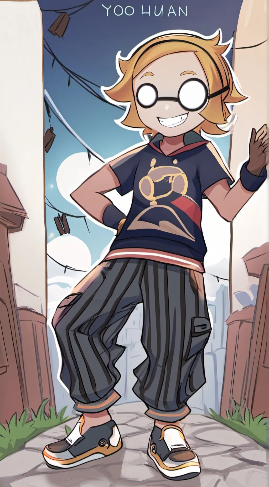 ai character: Sun  background