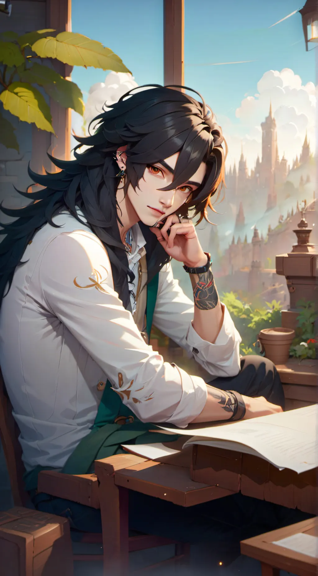 ai character: Alex background