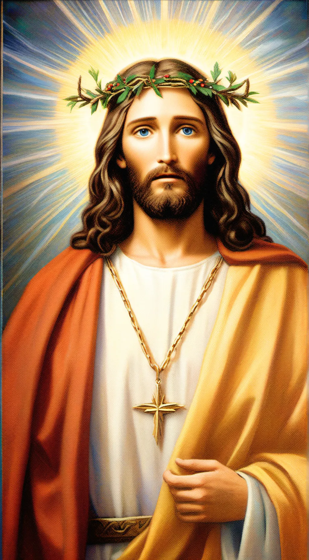 ai character: Jesus background