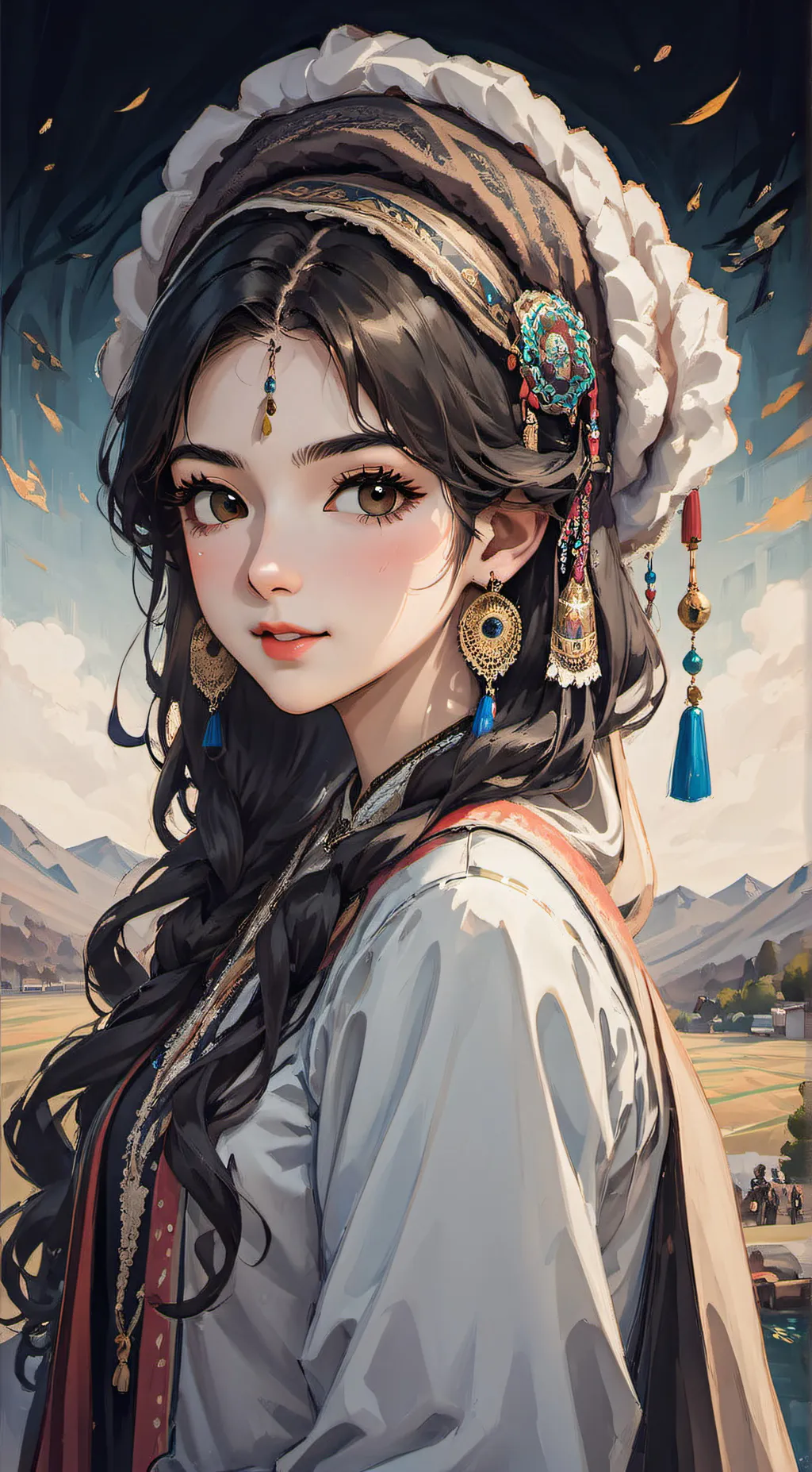 ai character: Nasalie Sakhi  background