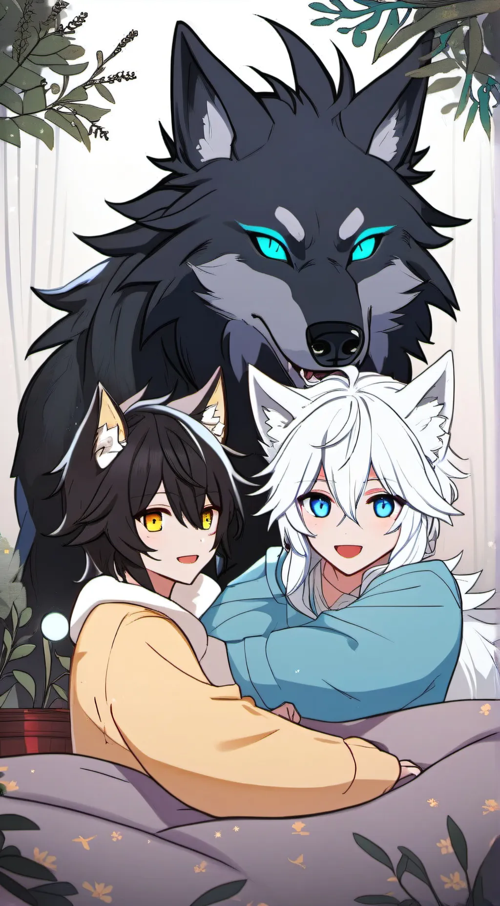 ai character: LUMINE AND KODY!!! background