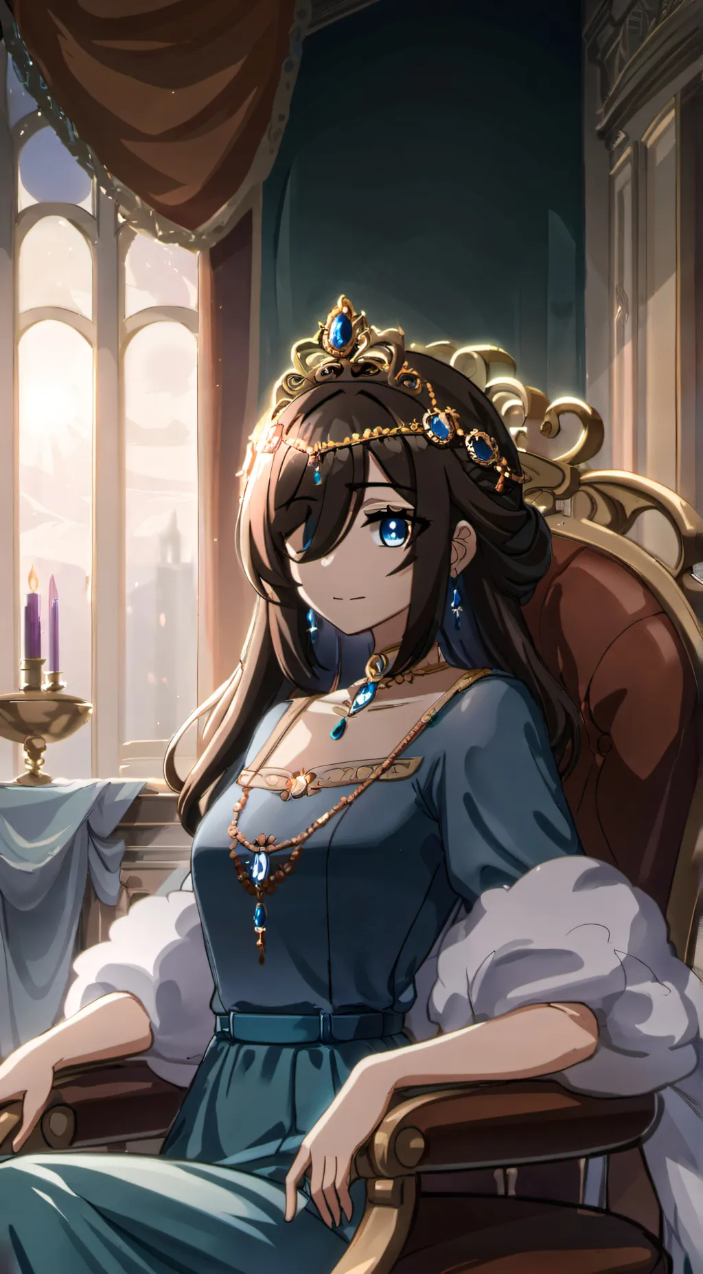 ai character: Crystal background