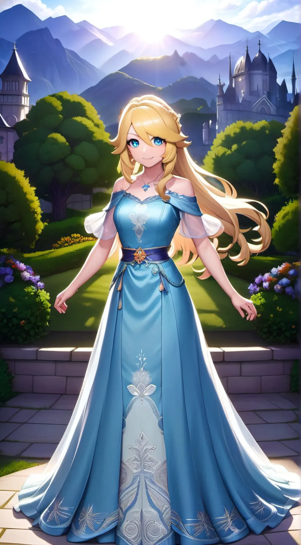 ai character: Princess Rosalina background