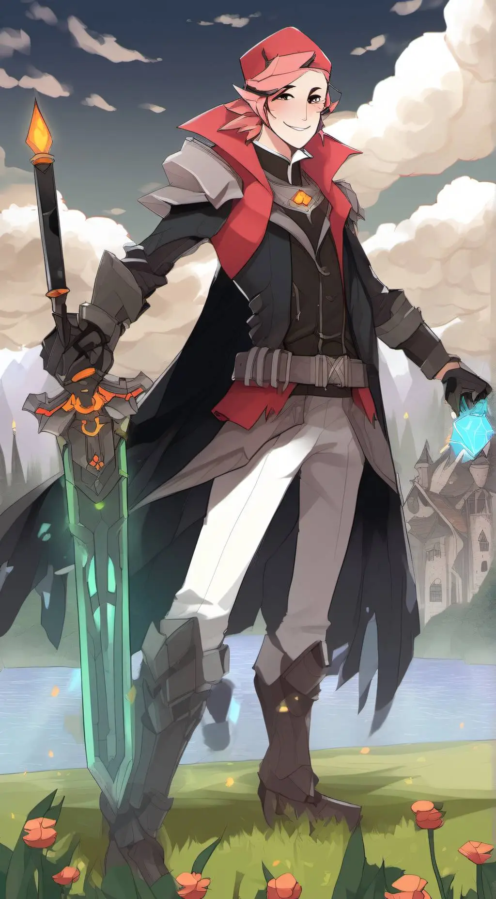 ai character: technoblade  background