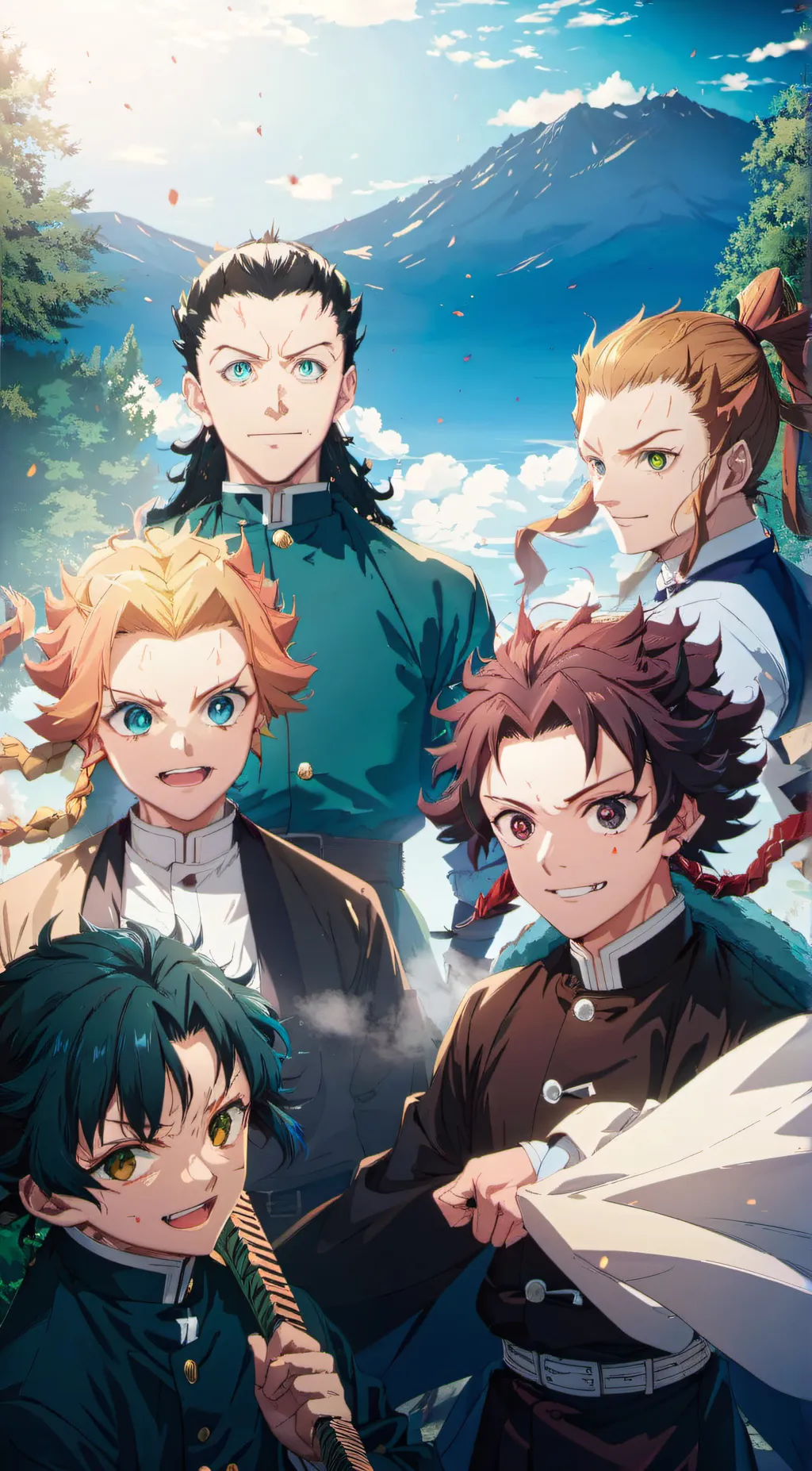 ai character: demon slayer/kny background