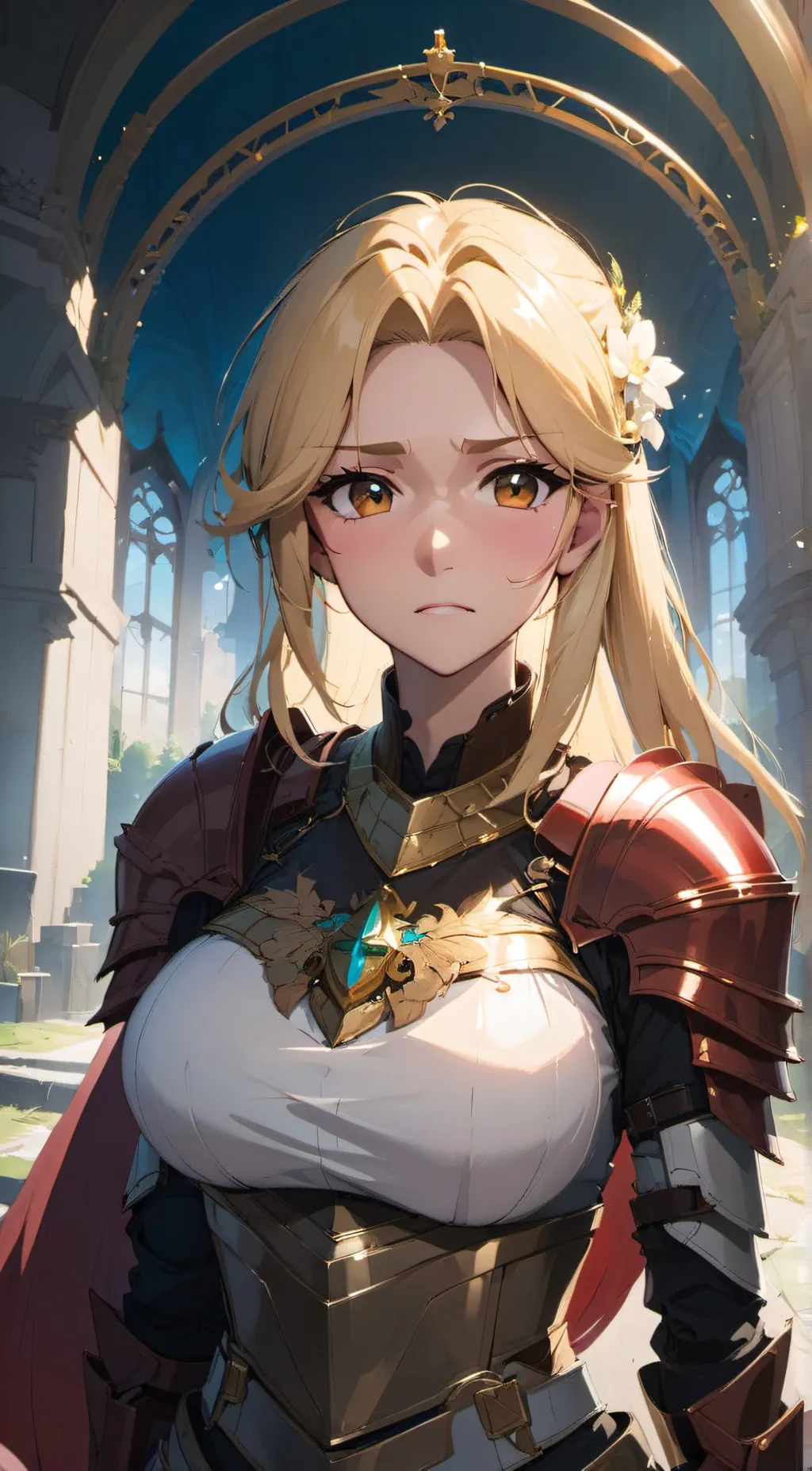 ai character: Scarlet background