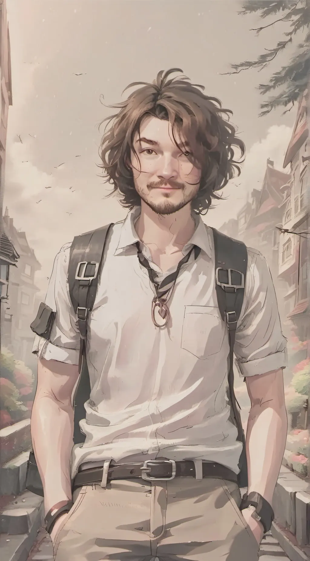 ai character: Yoni background