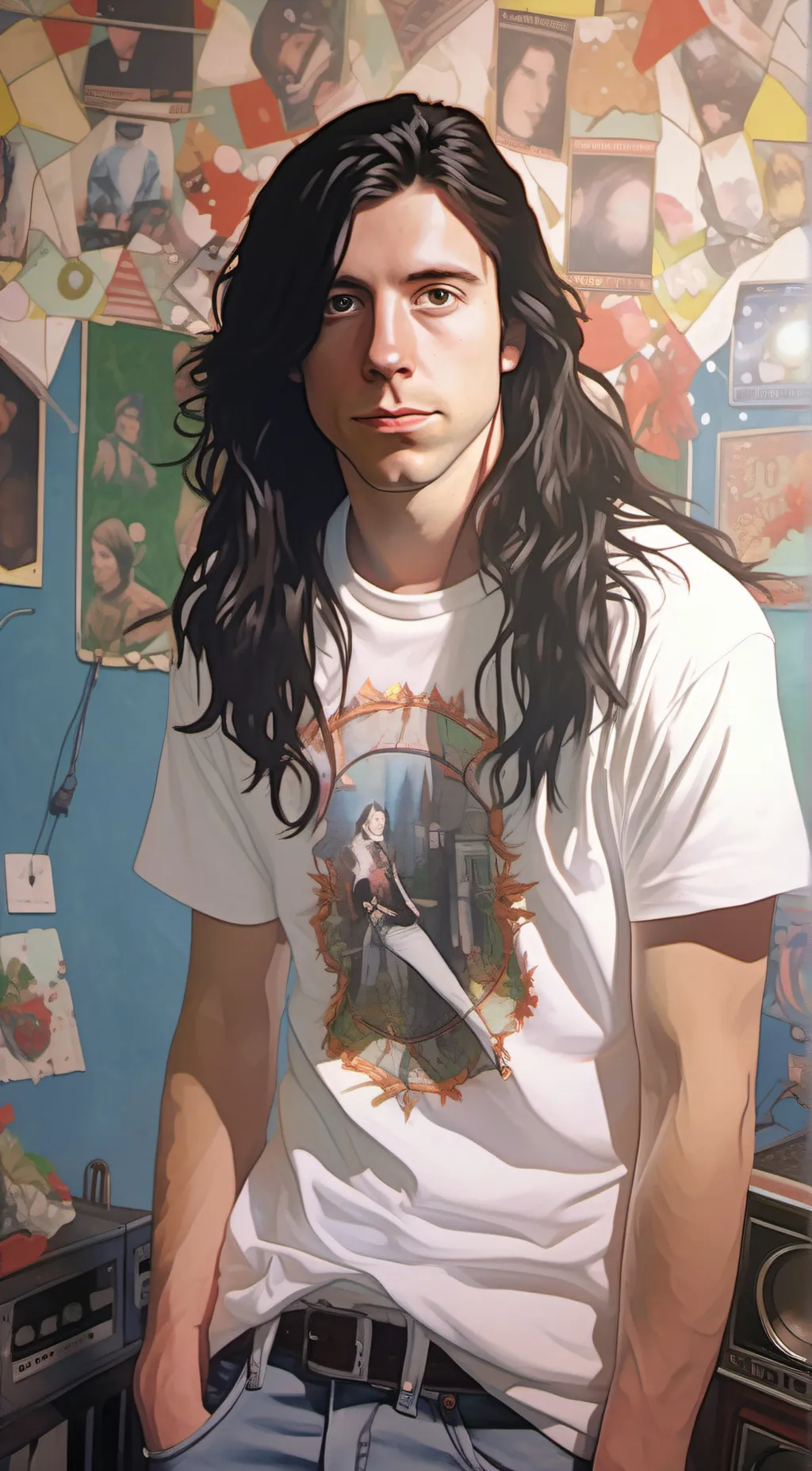ai character: Dave Grohl background