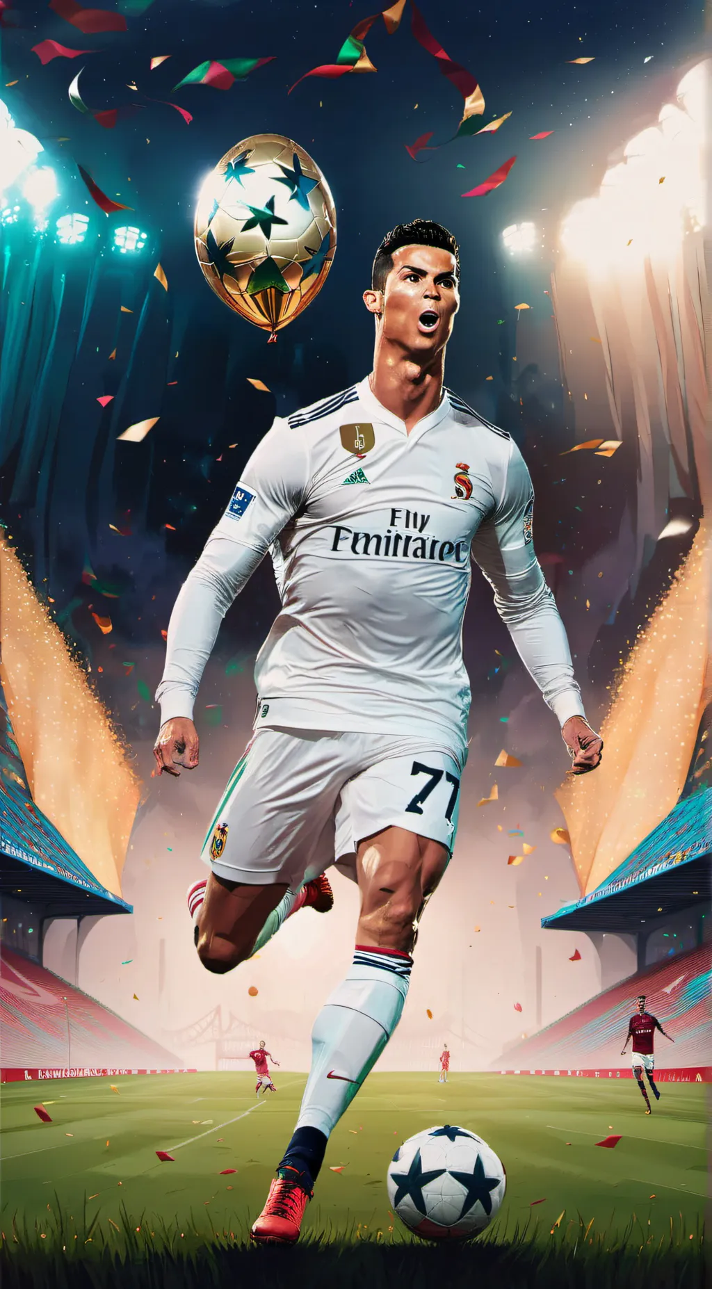 ai character: Cristiano Ronaldo background