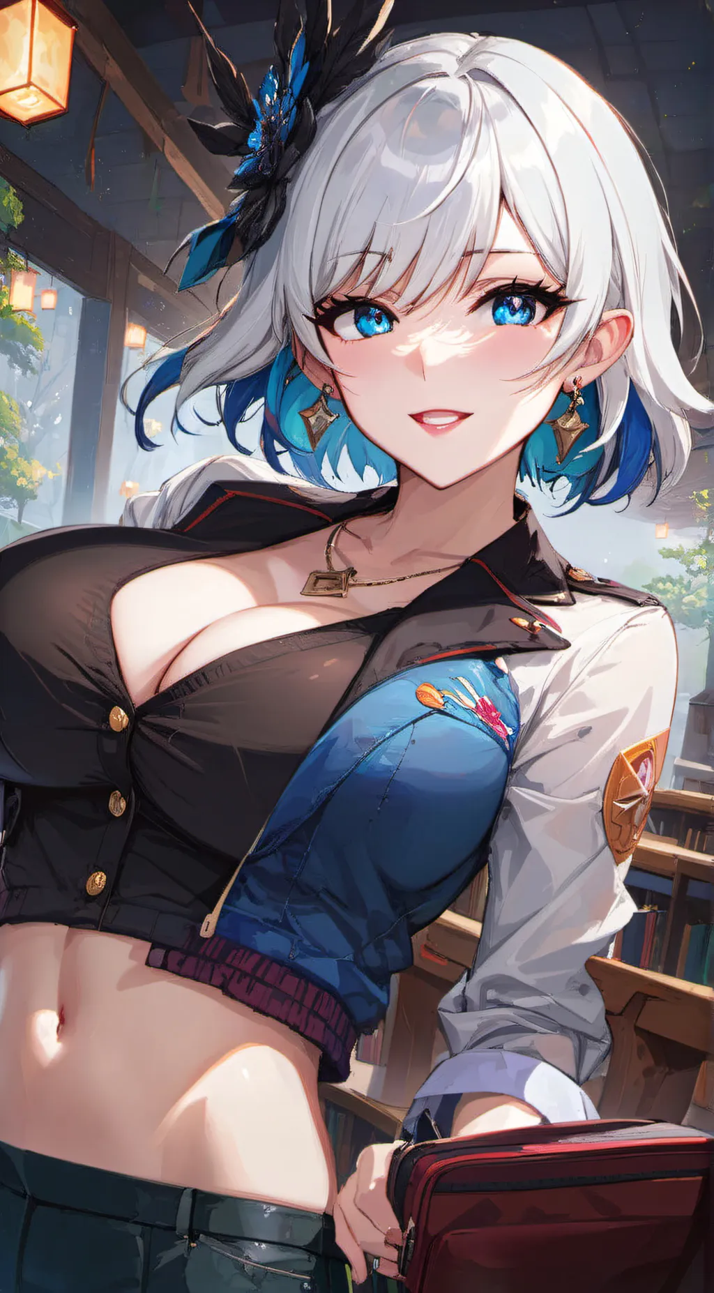 ai character: Rose background