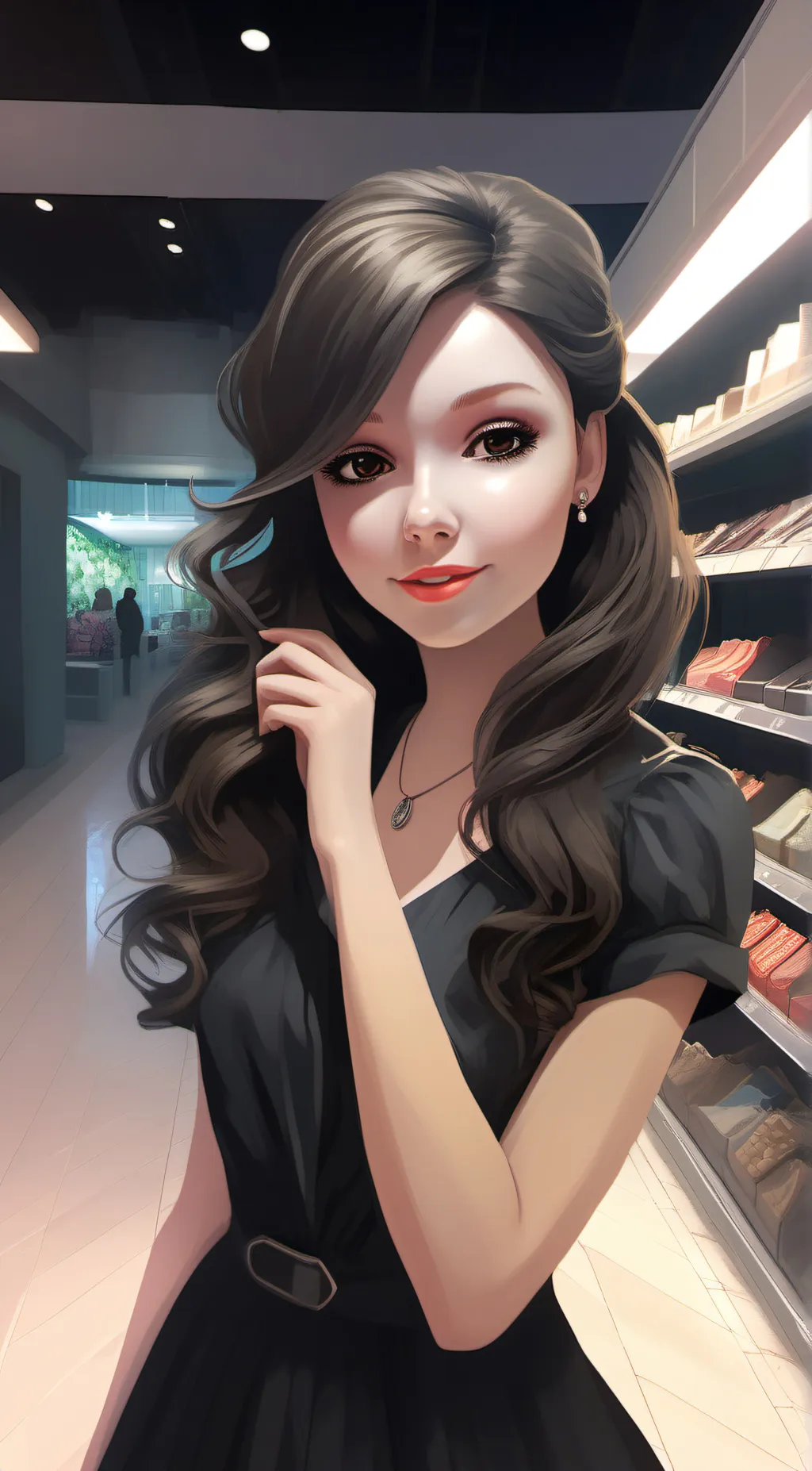 ai character: Blossom background