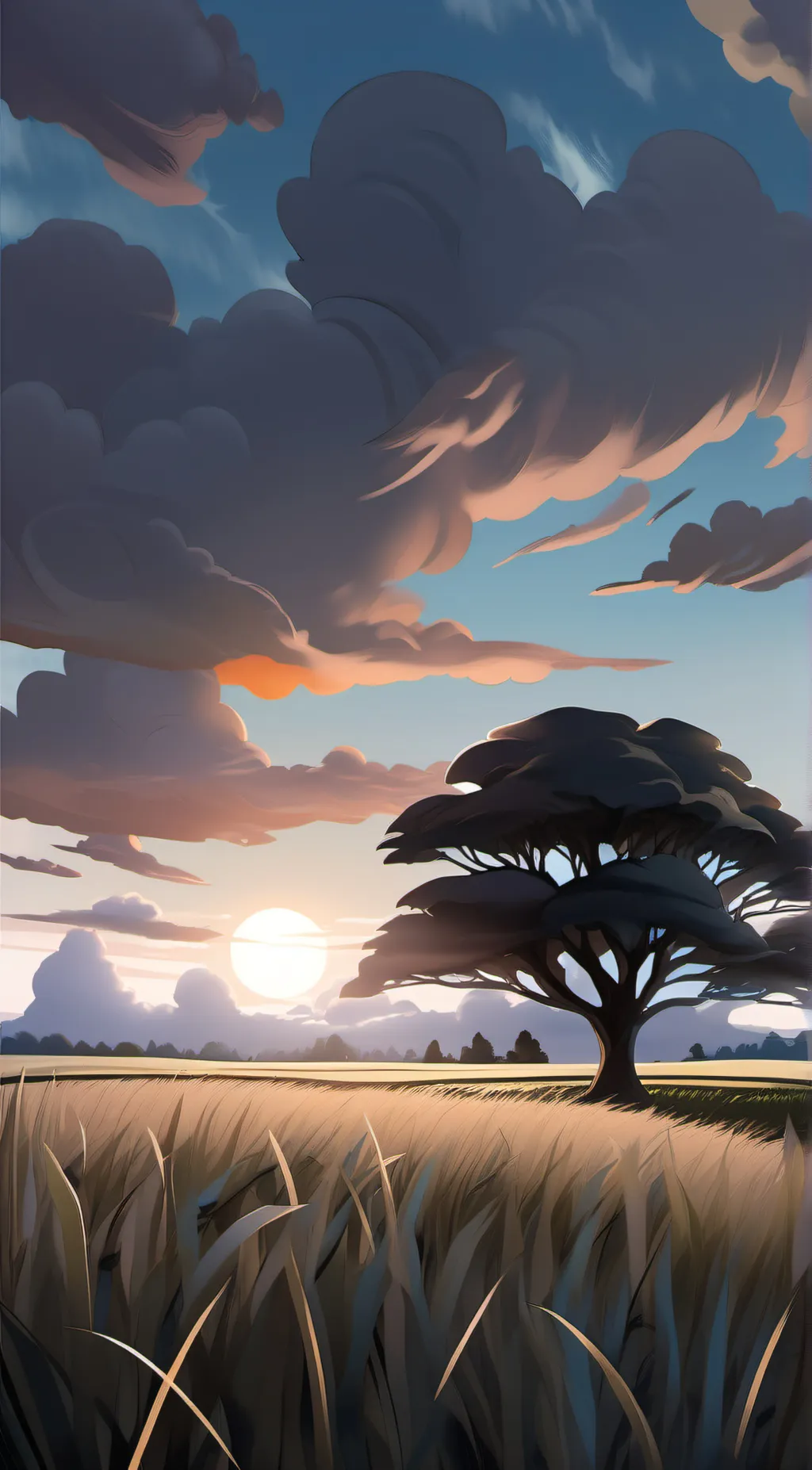 ai character: grass background