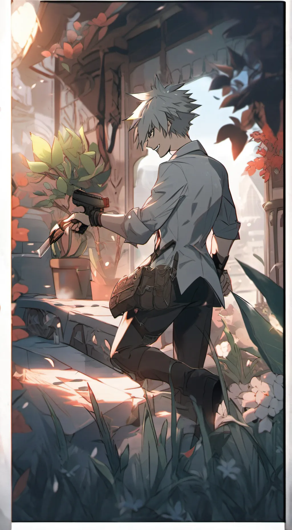 ai character: bakugo background