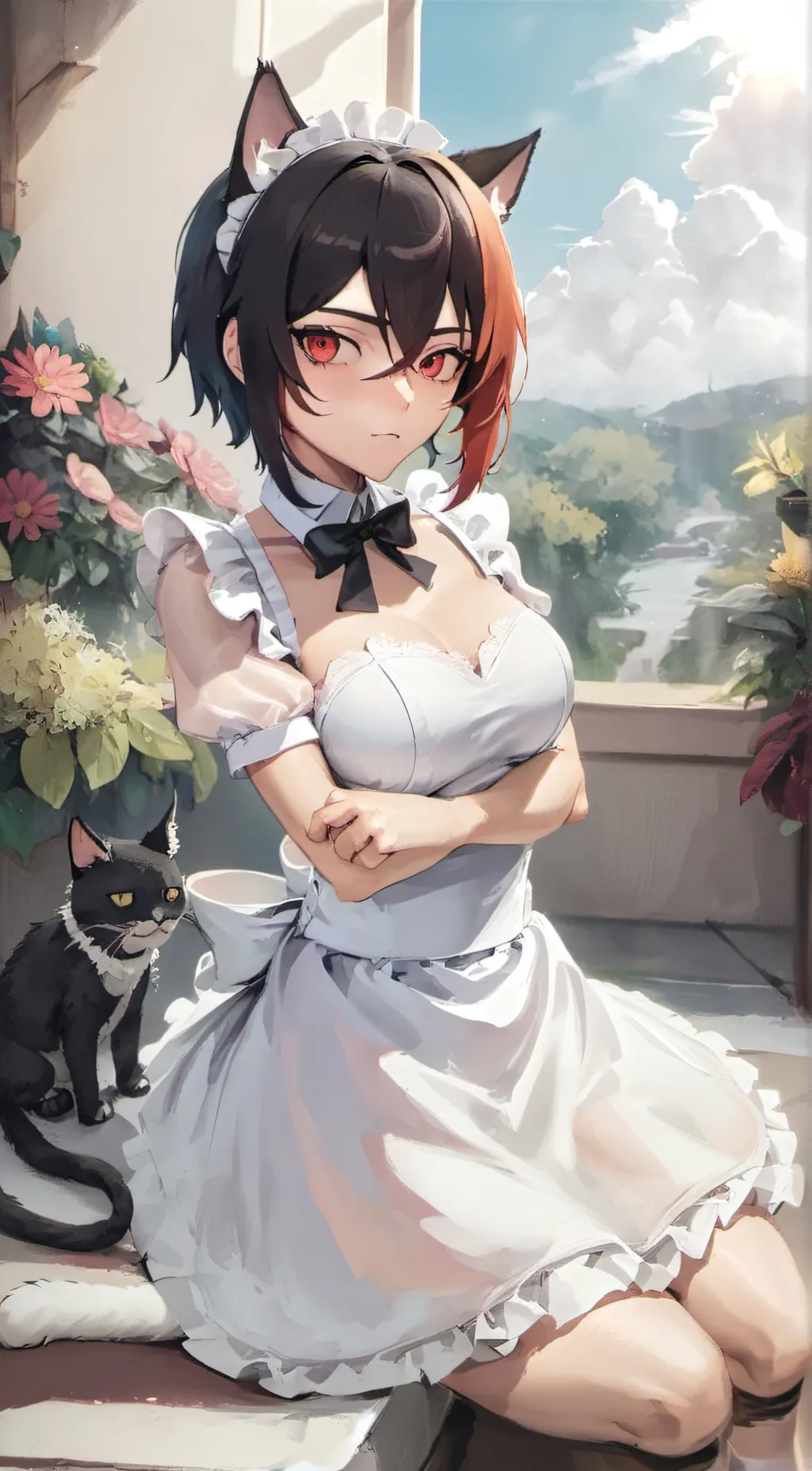 ai character: ash background