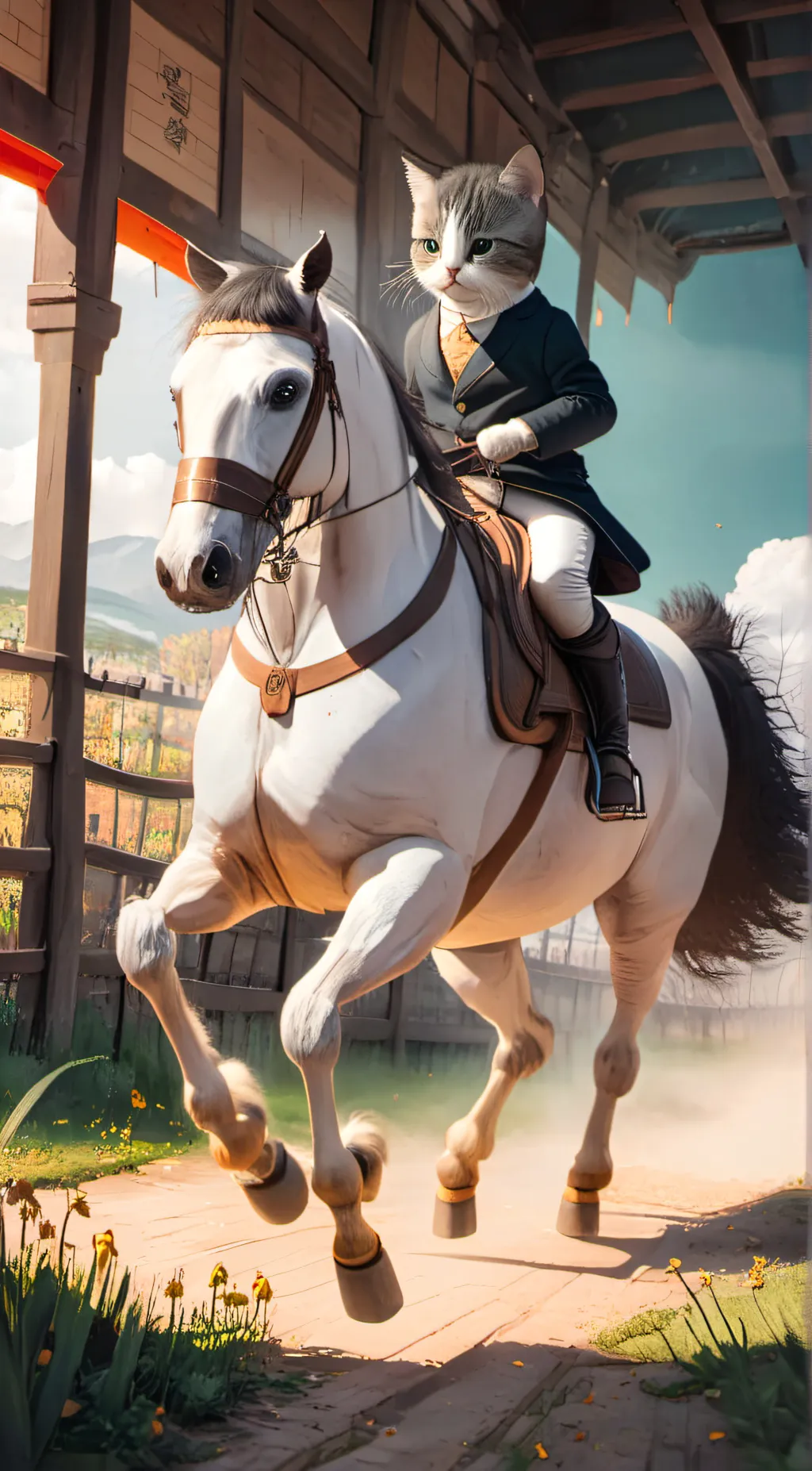 ai character: Horse Race background