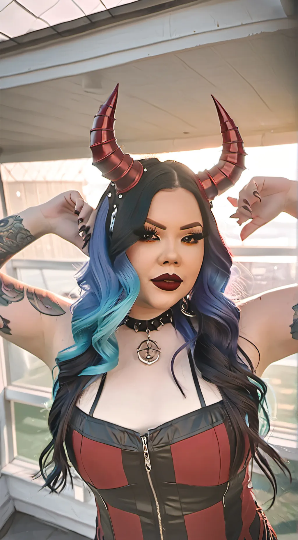 ai character: Aria Black background