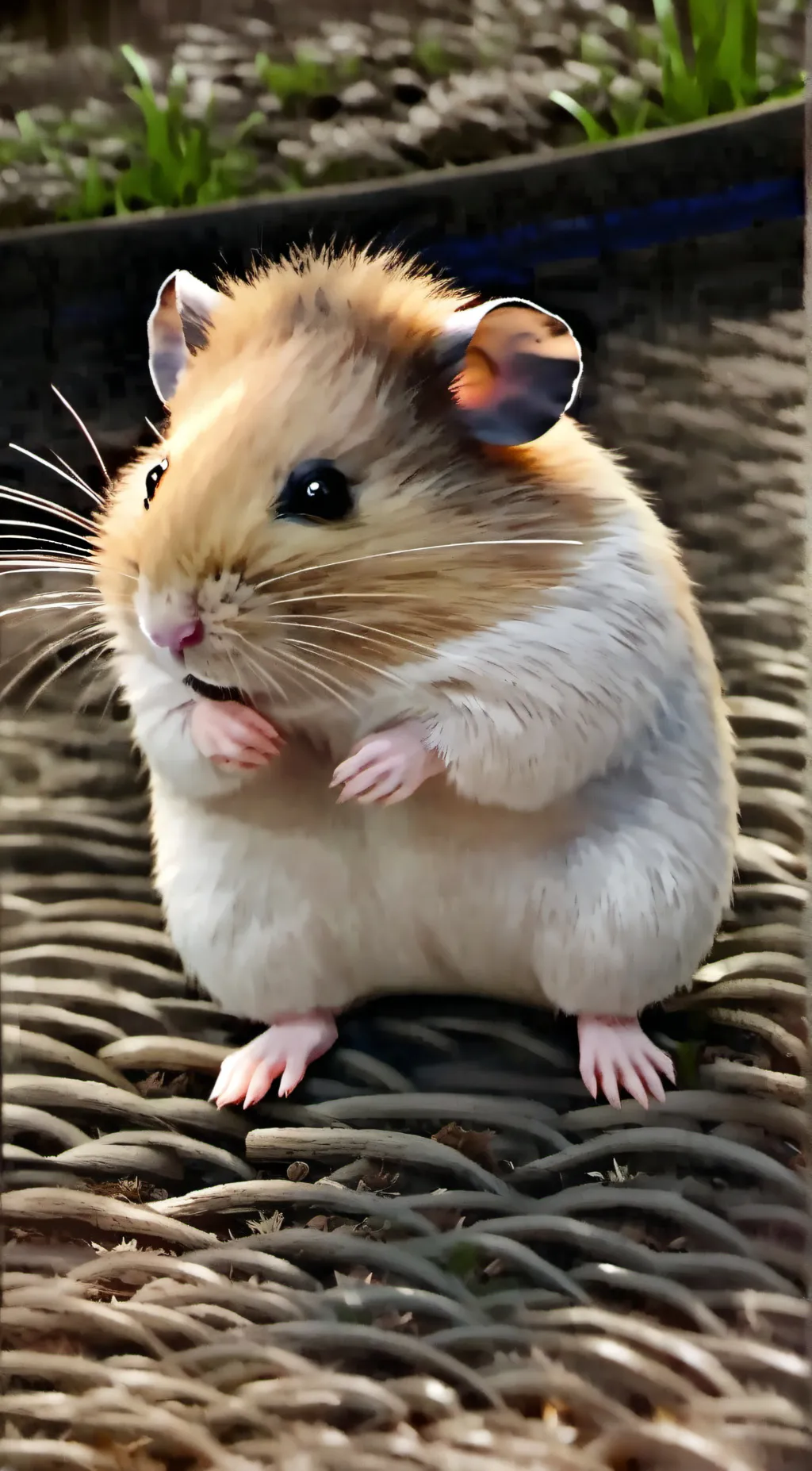 ai character: sunset background