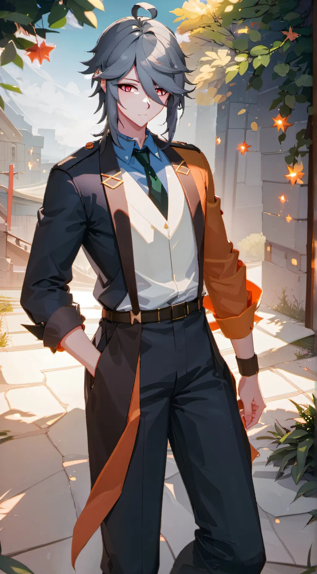 ai character: corry tsukune background